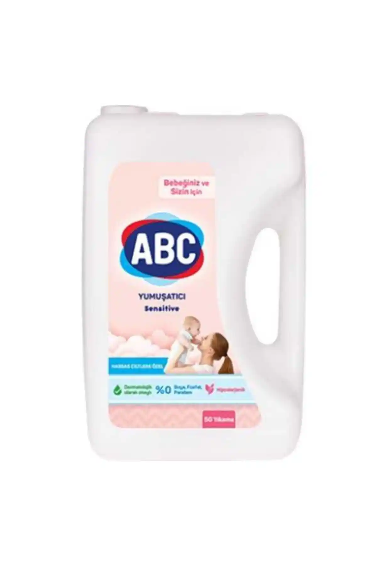 ABC Çamaşır Yumuşatıcı Sensitive 5 Litre: Hassas Ciltler ve Bebekler İçin Güvenli Temizlik