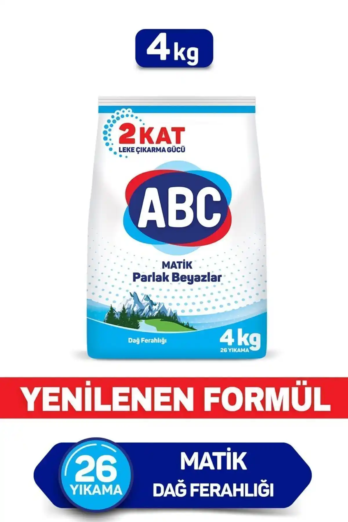 ABC Matik Dağ Ferahlığı 4 Kg Çamaşır Deterjanı Yüksek Performanslı ve Ekonomik Kullanım