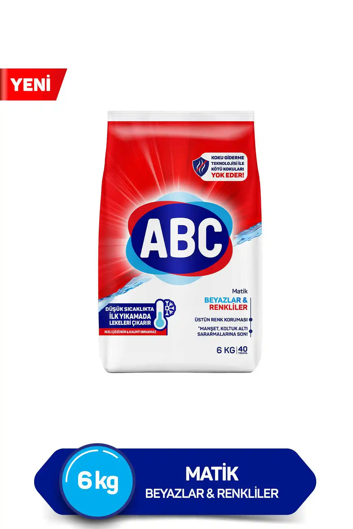 ABC Matik Gül Tutkusu 6 Kg: Renkli Kıyafetler İçin Yüksek Performanslı Toz Deterjanı