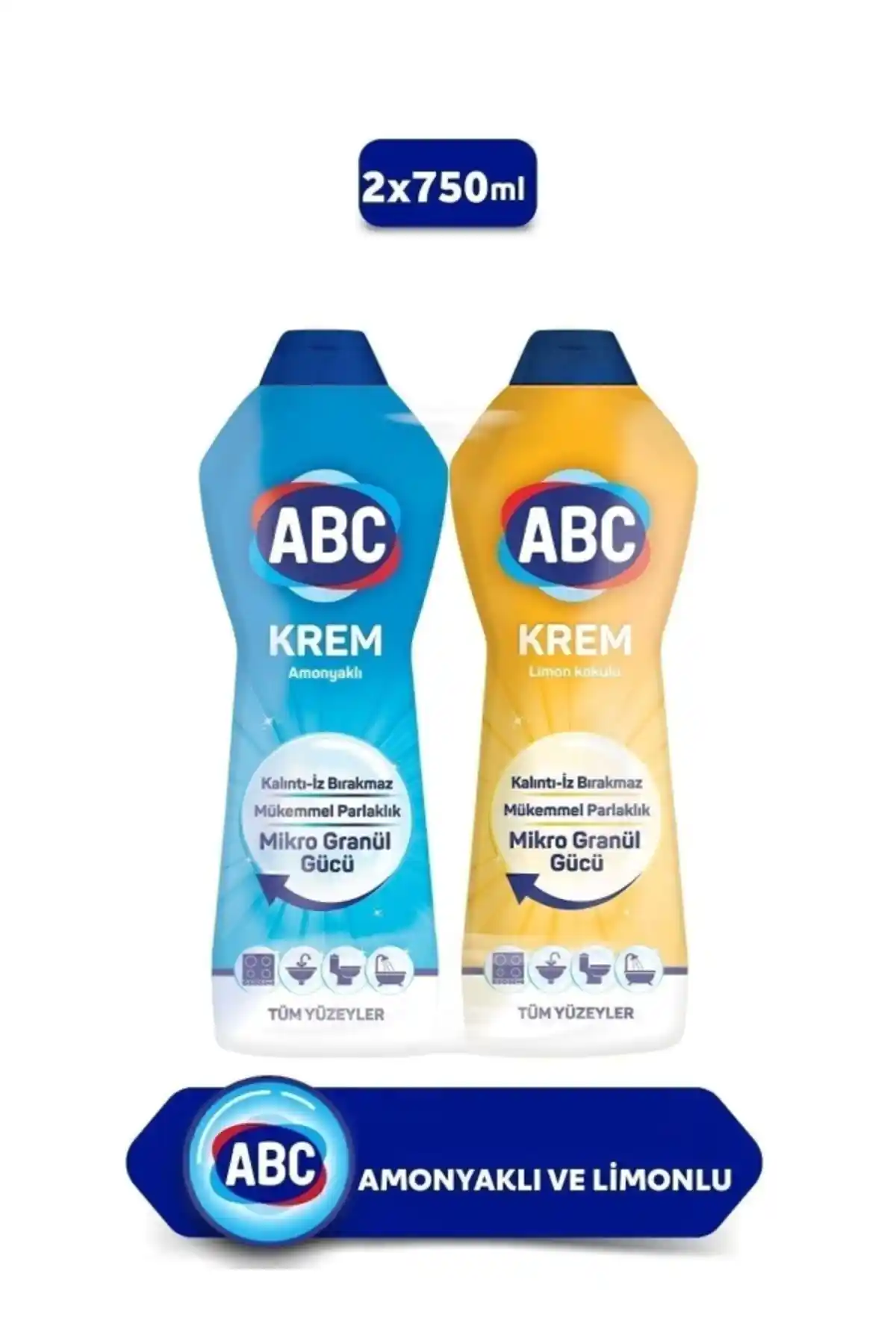 ABC Sıvı Krem Limon ve Amonyak ile Güçlü ve Pratik Temizlik Çözümleri
