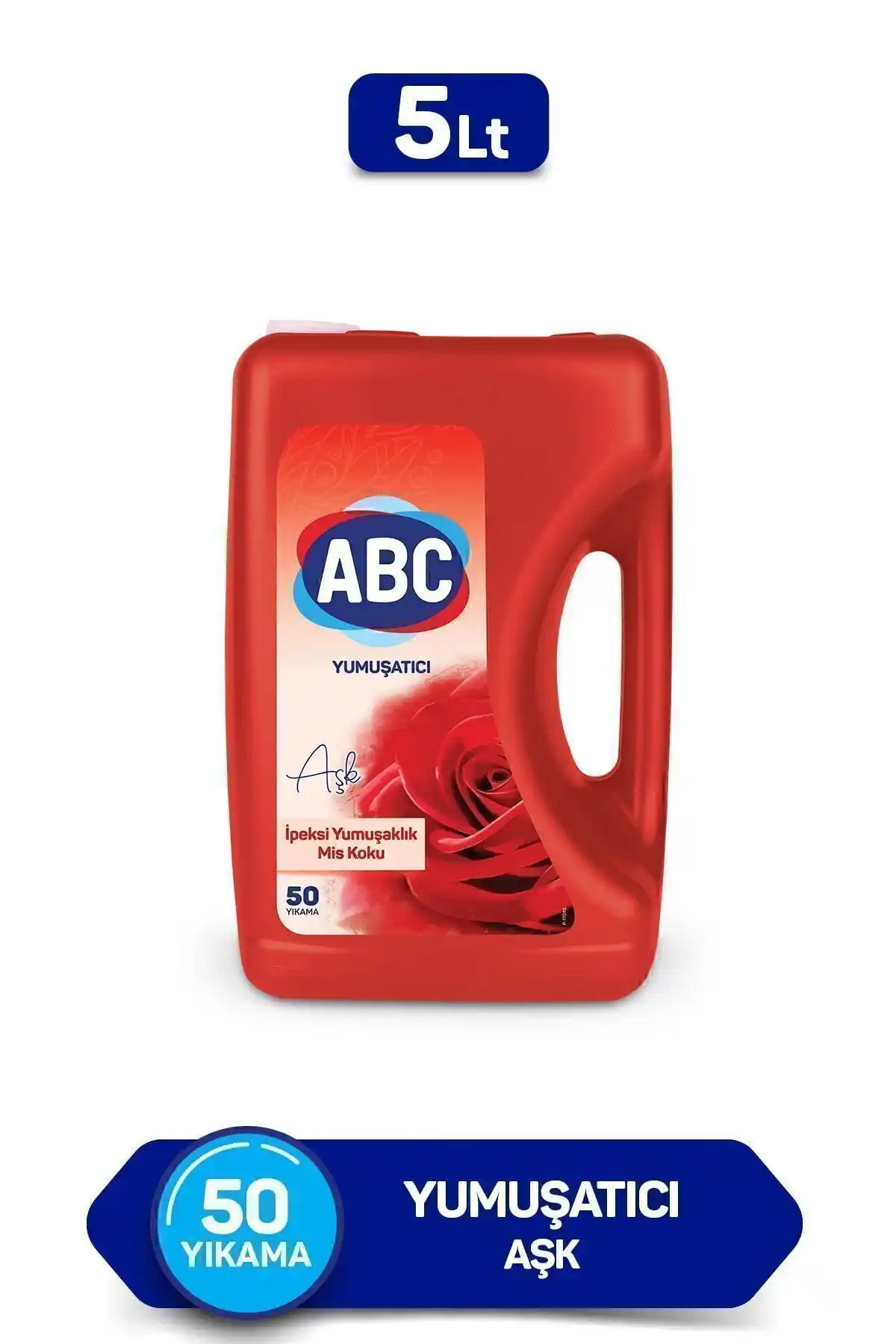 ABC Yumuşatıcı Aşk 5 Lt Organik ve Konsantre Çamaşır Yumuşatıcı Türkiye Menşei