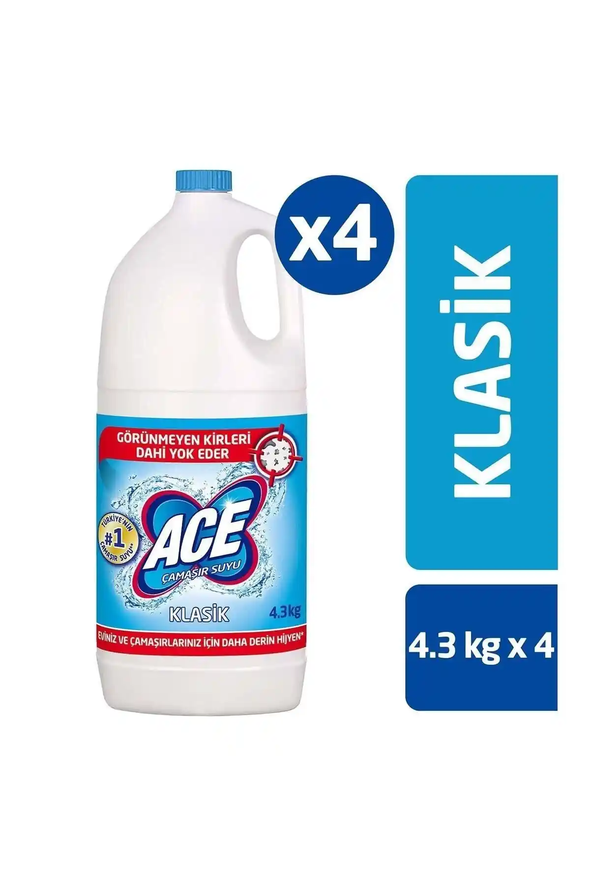 ACE Klasik Çamaşır Suyu 17,2kg: Güçlü ve Güvenilir Temizlik Çözümü