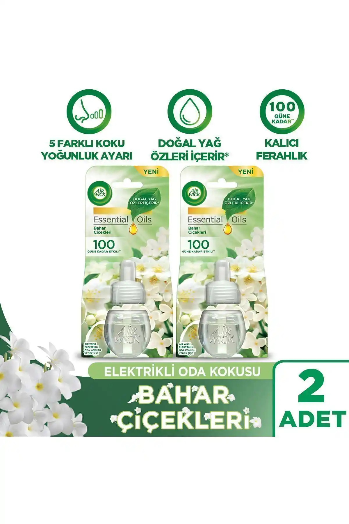 Air Wick Elektrikli Oda Kokusu Yedek Şişe Bahar Çiçekleri ile Ferah Atmosfer Yaratma