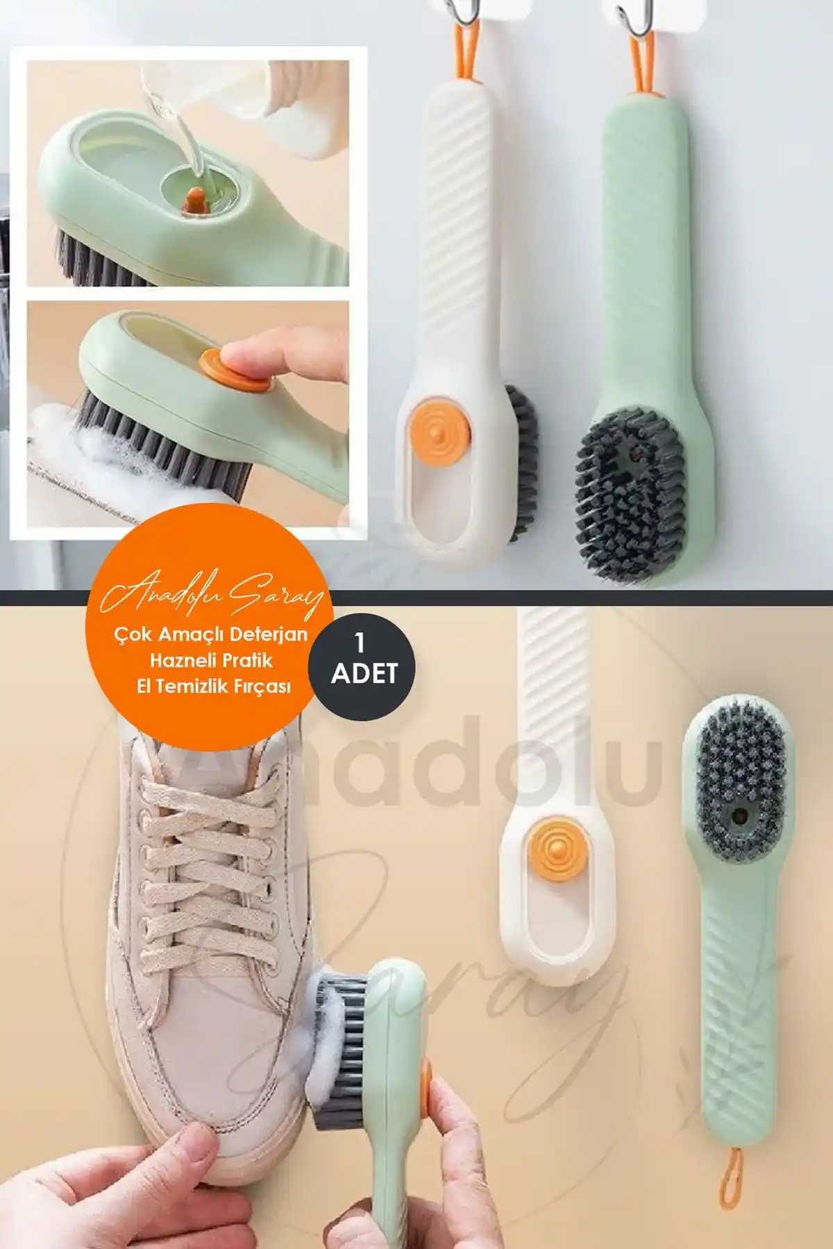 Anadolu Saray Çok Amaçlı Deterjan Hazneli Temizlik Fırçası Özellikleri ve Kullanım Alanları