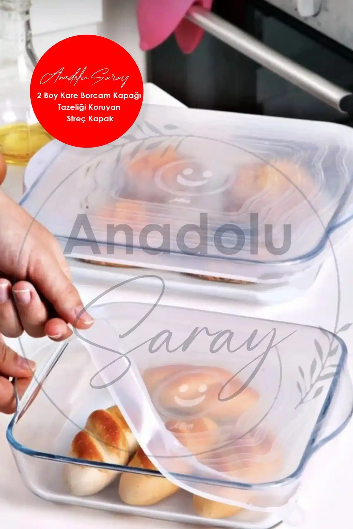 Anadolu Saray Pratik Silikon 2 Boy Kare Borcam Kapağı ile Mutfakta Hijyen ve Kullanım Kolaylığı