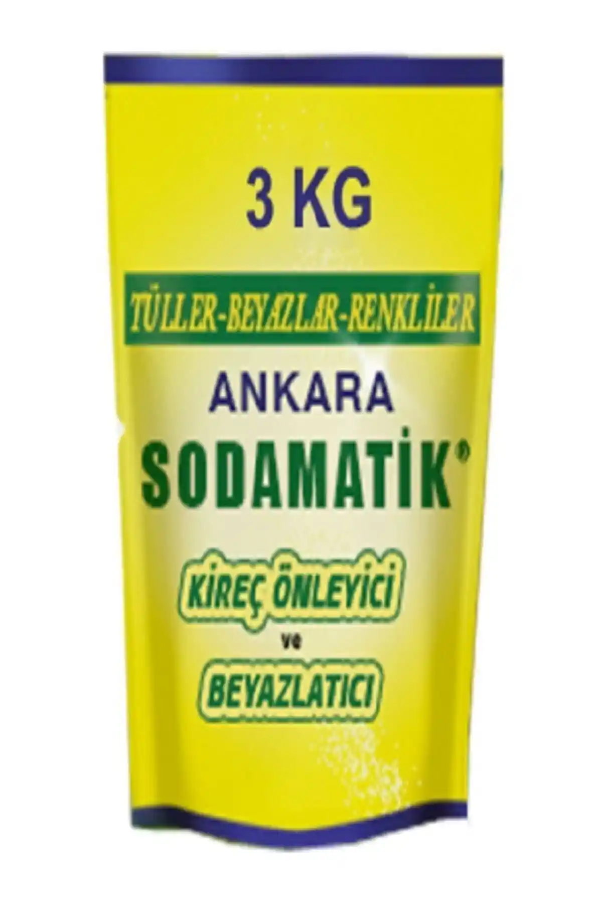 Ankara Sodamatik 3000 Gr: Kireç Önleyici ve Beyazlatıcı Çamaşır Deterjanı