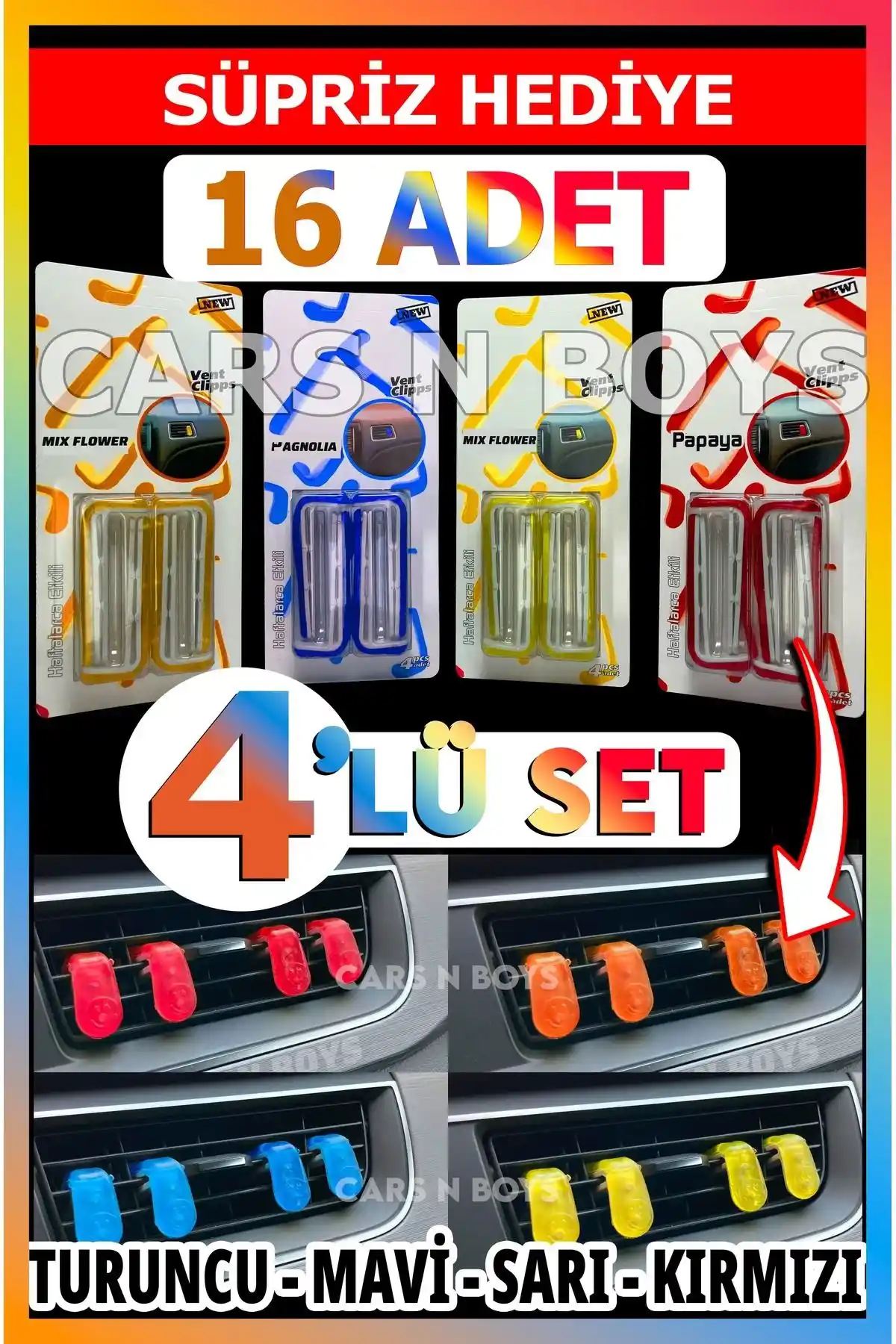 Araç içi koku ürünleri Meys Cars N Boys ve VAVANA karşılaştırması