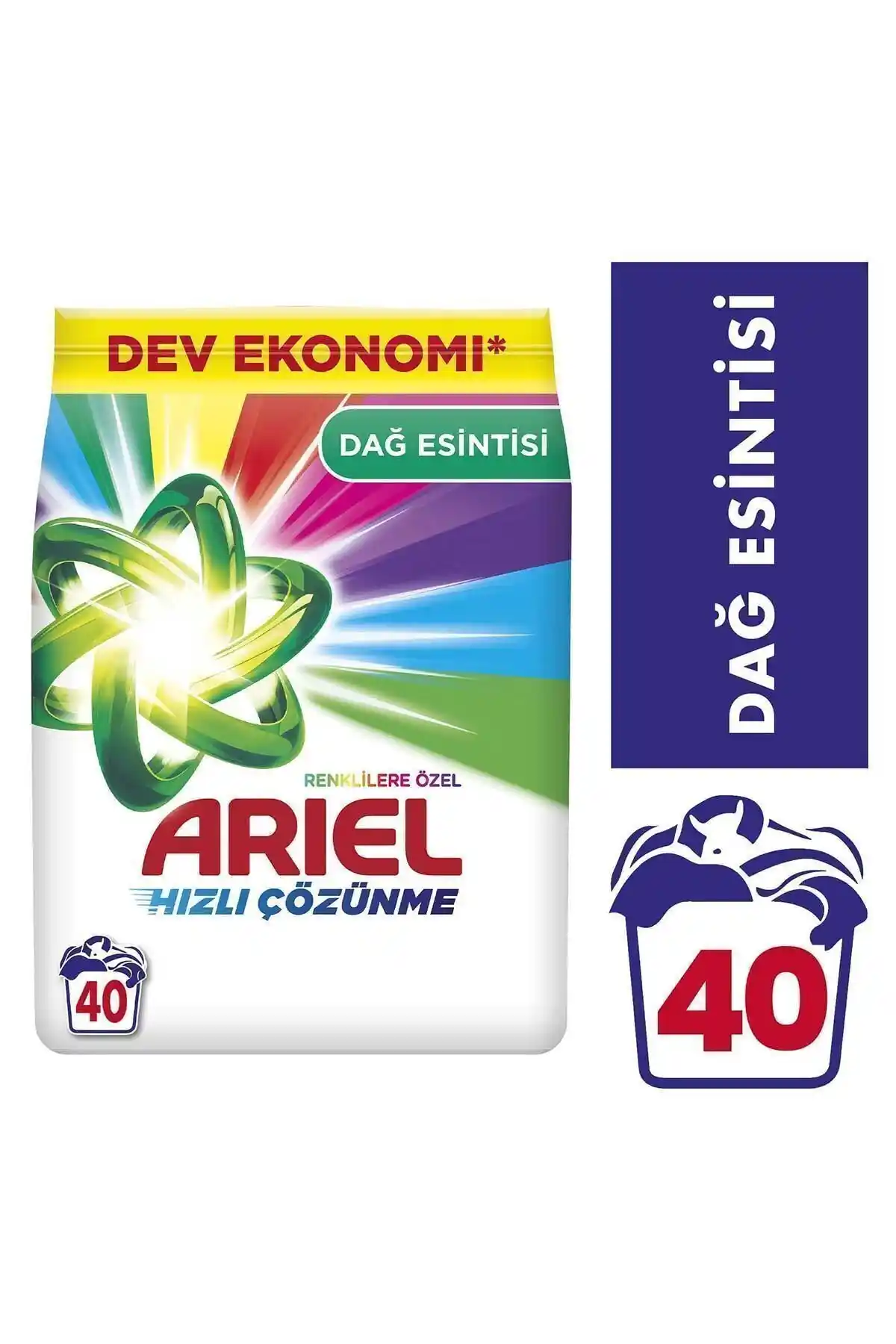 Ariel Dağ Esintisi Renkli Kıyafetler İçin 6 Kg Toz Çamaşır Deterjanı Ürün Özellikleri