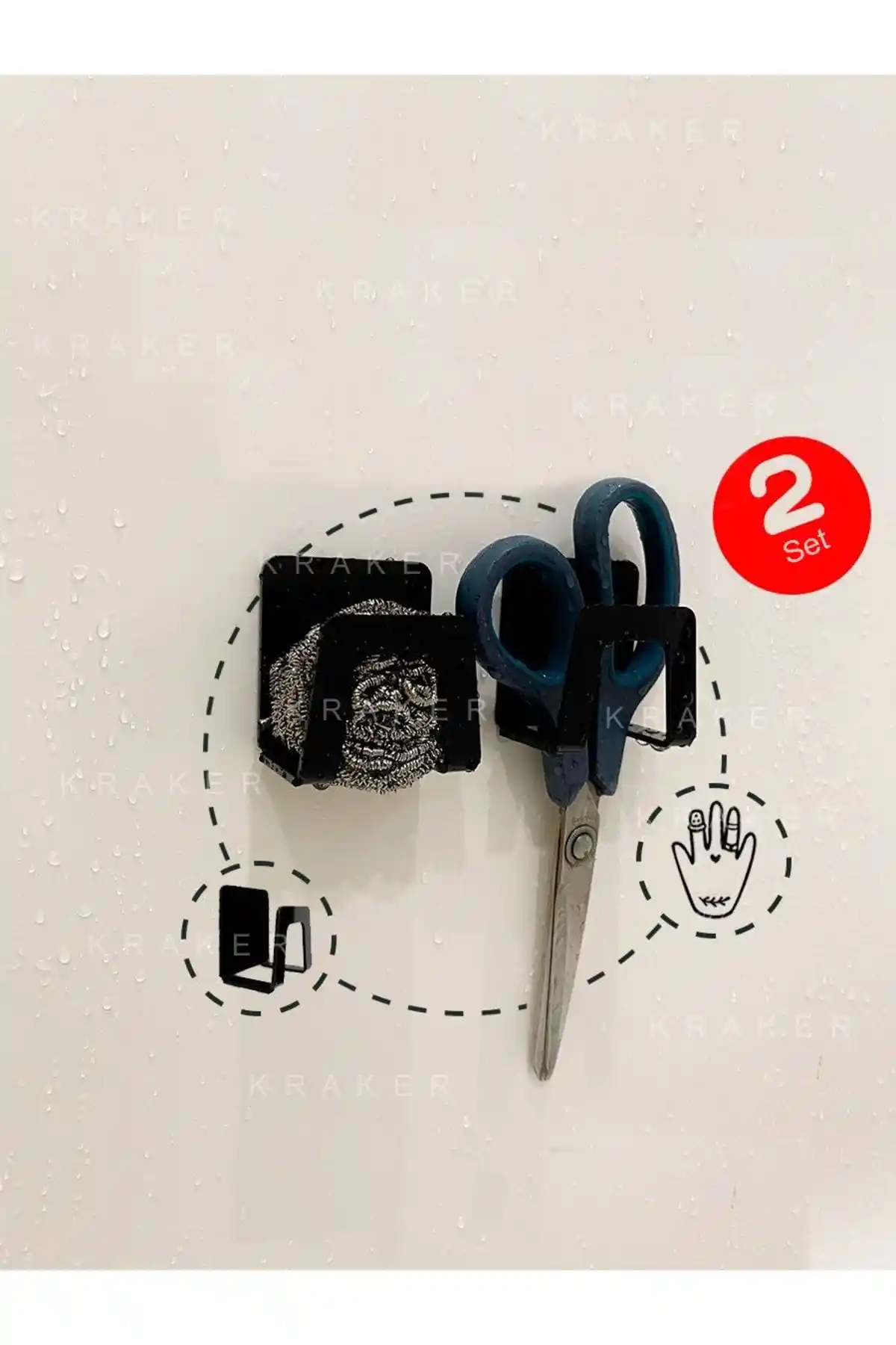 ATAK İKLİMLENDİRME Sünger Tutucu Seti: Dayanıklı ve Pratik Mutfak-Banyo Çözümü