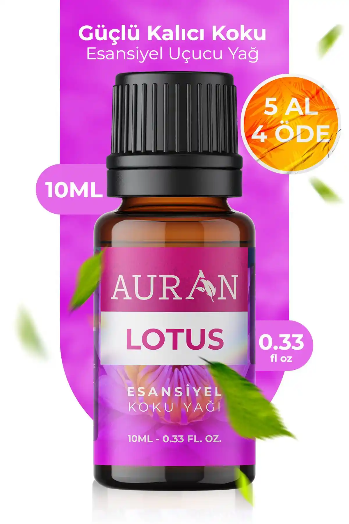 AURAN Lotus Esansiyel Uçucu Koku Yağı Doğal ve Kalıcı Aromaterapi Çözümü