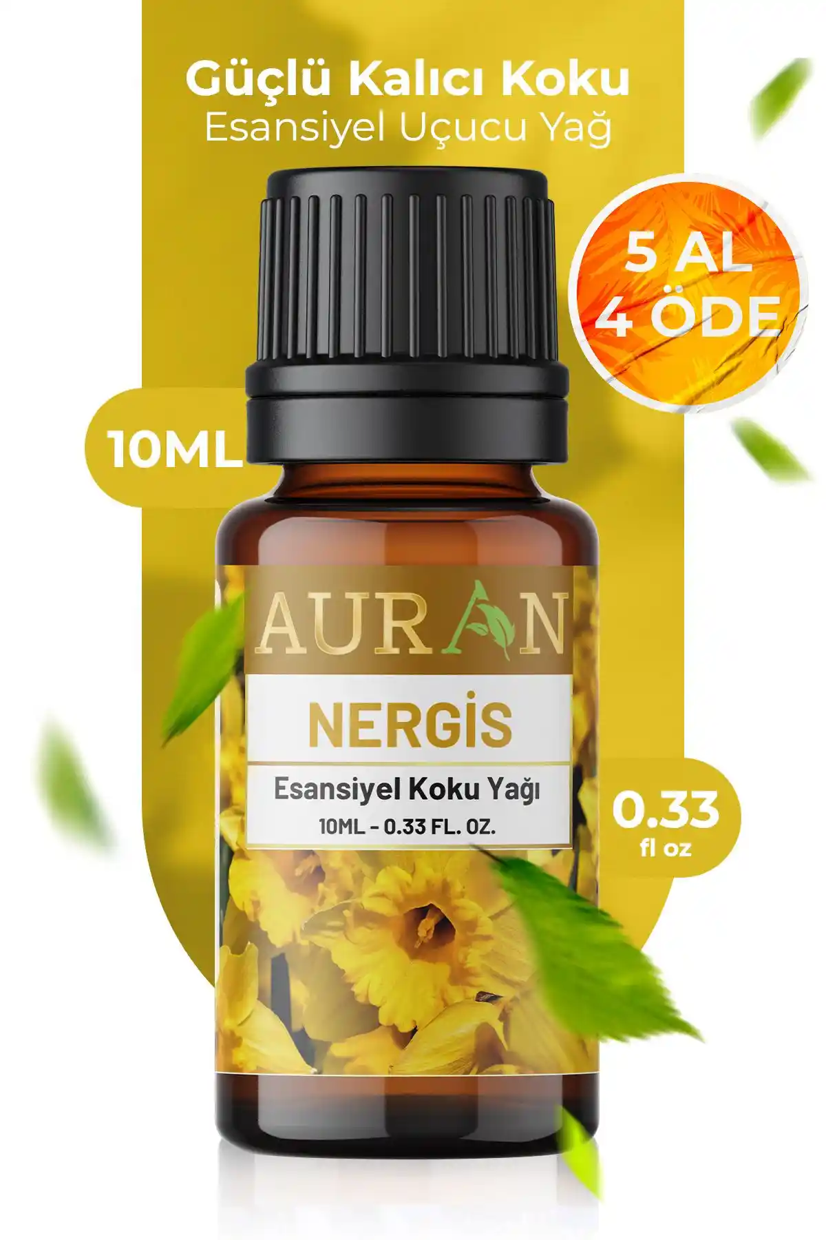 AURAN Nergis Esansiyel Uçucu Koku Yağı Doğal ve Güvenli Aromaterapi Çözümü