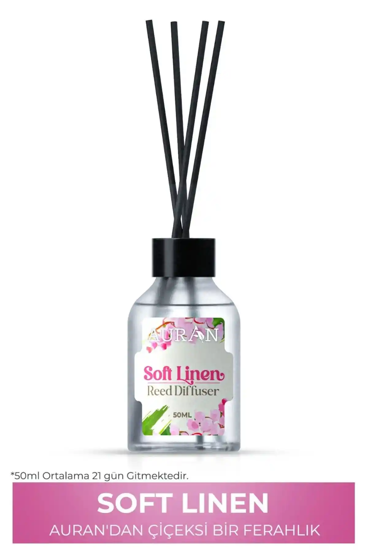 AURAN Soft Linen Çubuklu Oda Kokusu: Organik ve Estetik Atmosfer Yaratıcı Parfüm