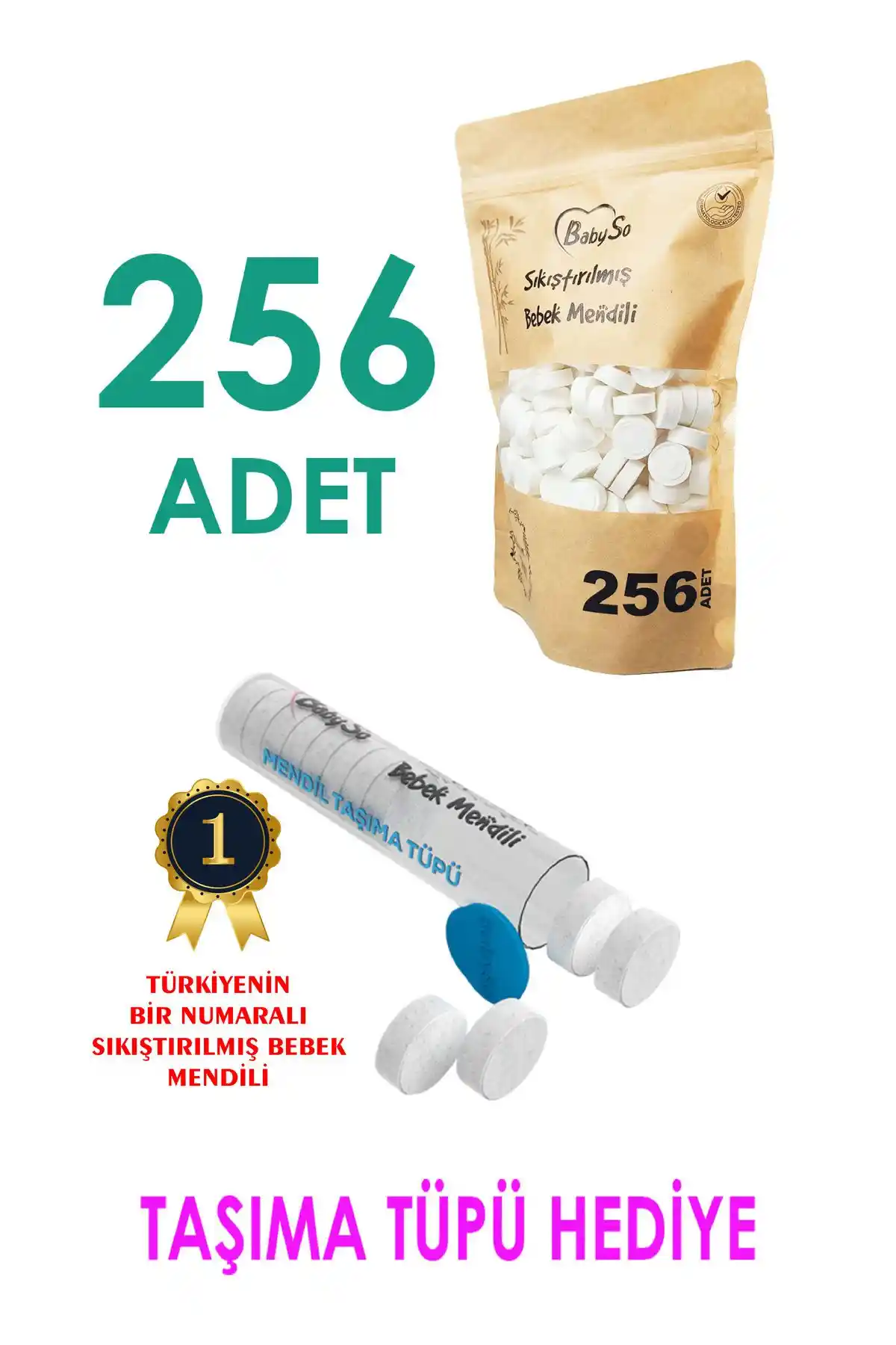 BabySo Sıkıştırılmış Bebek Mendili 256 Adet Paket Doğa Dostu ve Güvenilir Temizlik Çözümü