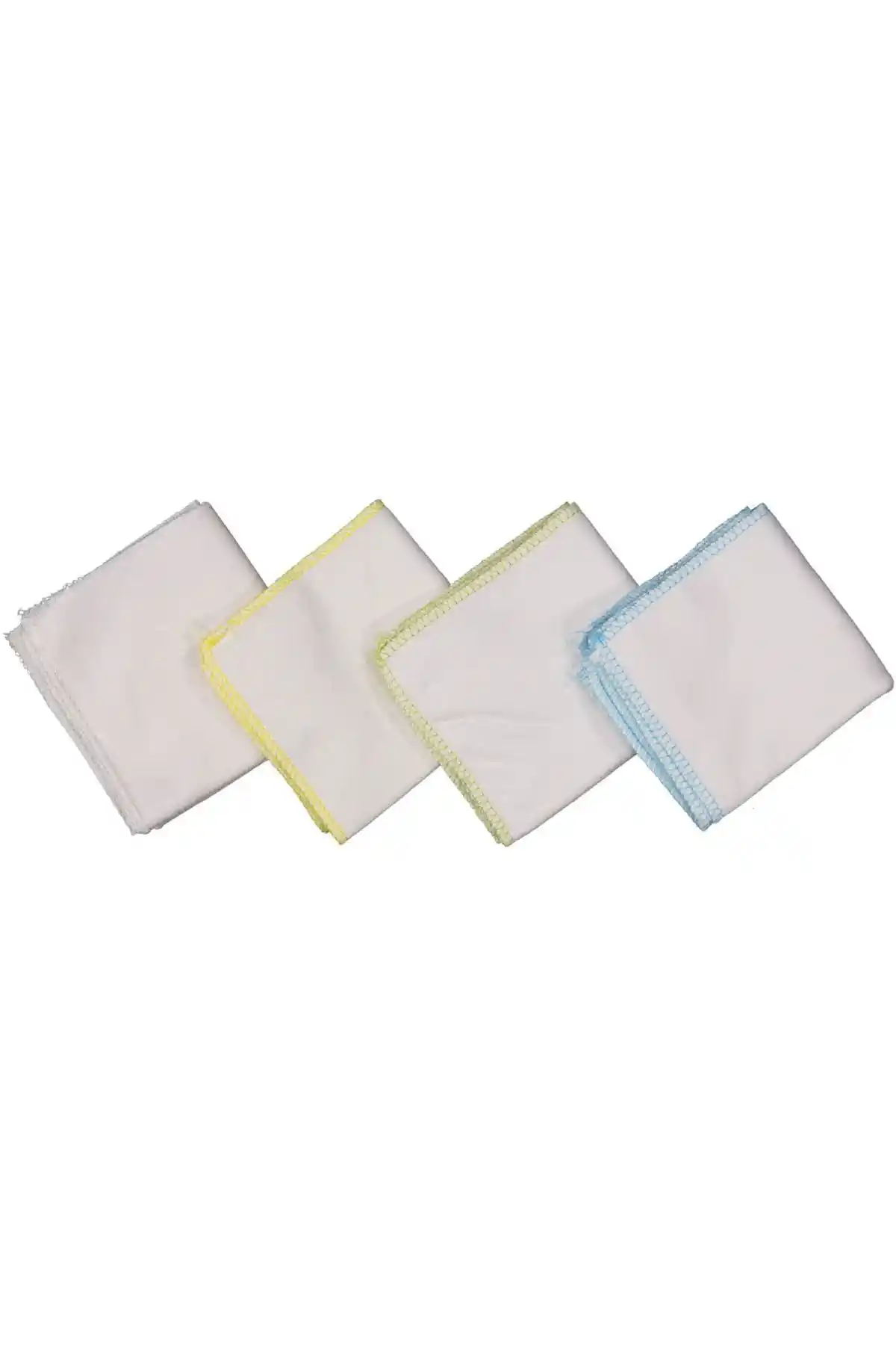 Bebekino 10 Adet Penye Çift Kat Bebek Ağız Mendili Yumuşak ve Dayanıklı Temizlik Ürünü