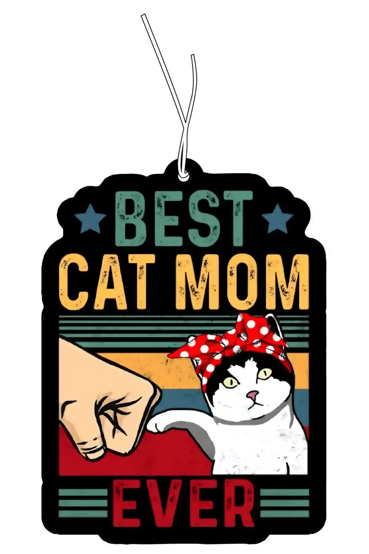 Best Cat Mom Ever Dekoratif Araç Kokusu: Şık Tasarım ve Kalıcı Vanilya Aroması