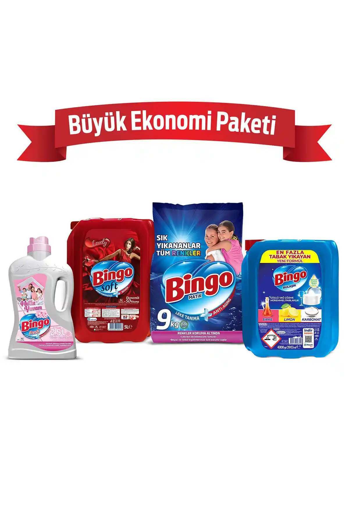 Bingo Büyük Ekonomi Paketi ve Bingo Matik Toz Çamaşır Deterjanı Karşılaştırması