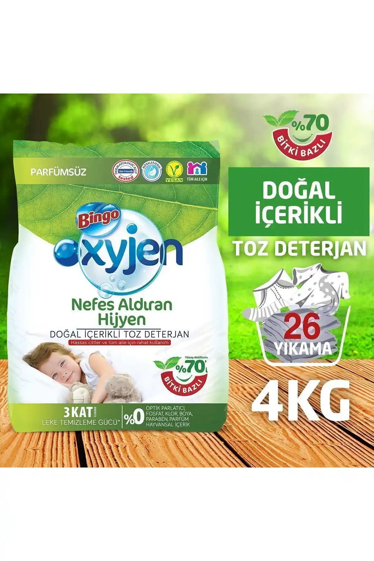 Bingo Matik 4kg Oxyjen Doğal: Sağlıklı ve Çevre Dostu Temizlik Çözümü