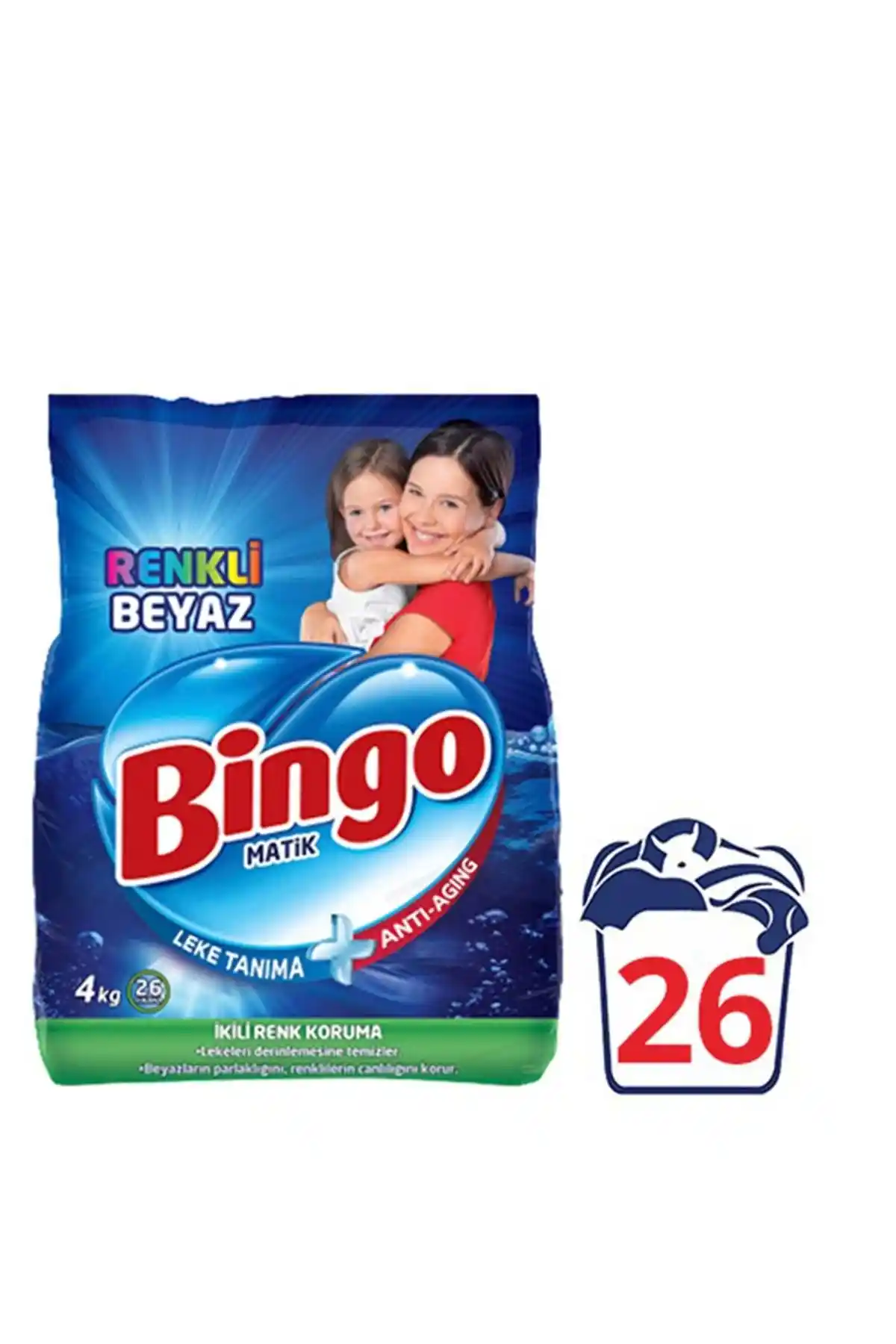 Bingo Matik Toz Çamaşır Deterjanı: Renkli ve Beyaz Çamaşırlar İçin Yüksek Performanslı Temizlik