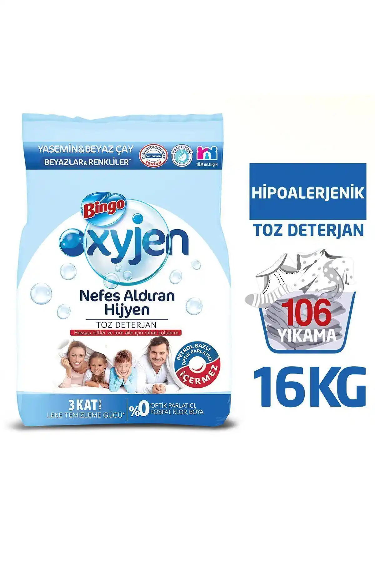 Bingo Oxyjen Toz Çamaşır Deterjanı: Güçlü Temizlik ve Çevre Dostu Özellikler