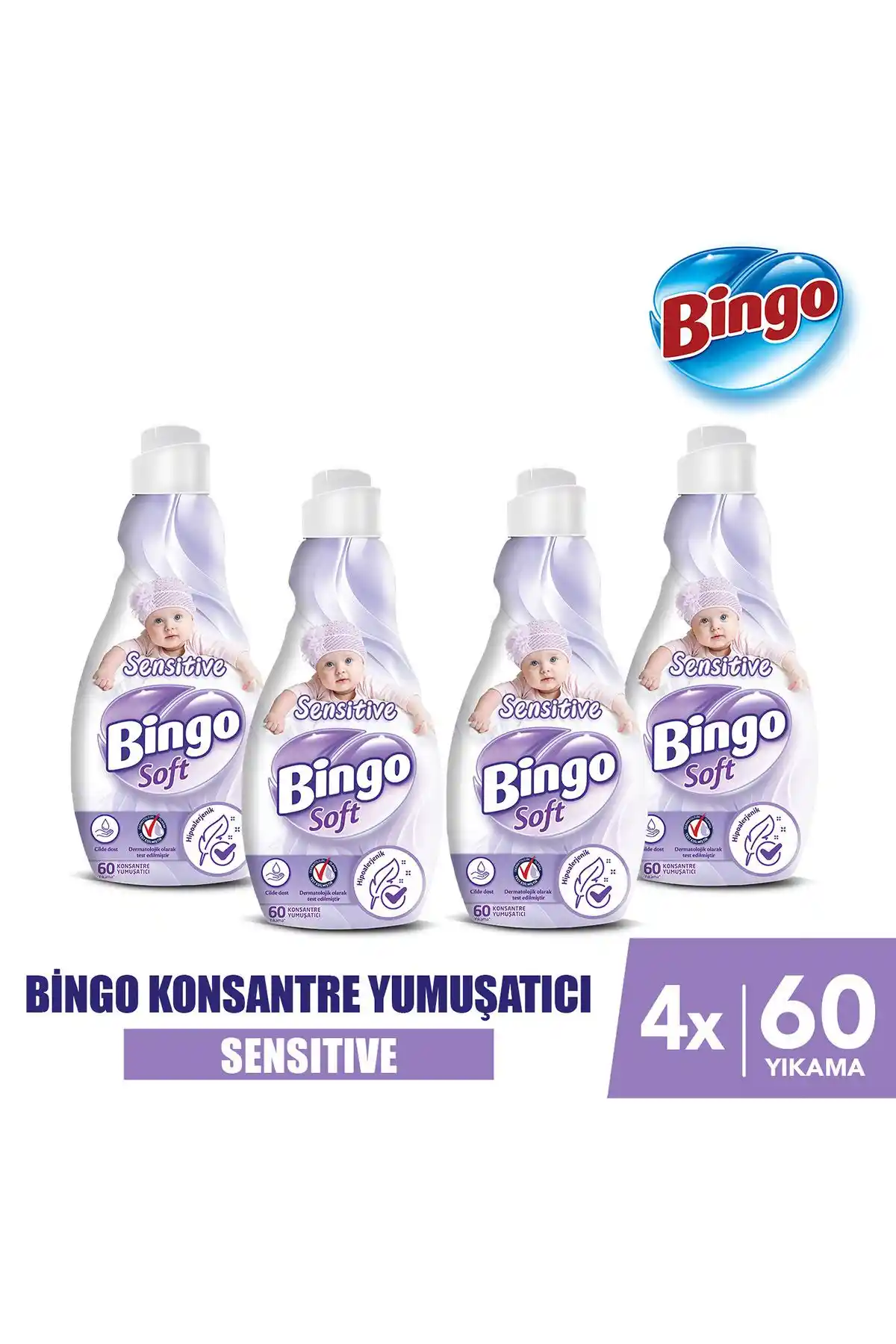 Bingo Soft Konsantre Çamaşır Yumuşatıcı Sensitive: Yüksek Performans ve Uzun Süreli Tazelik