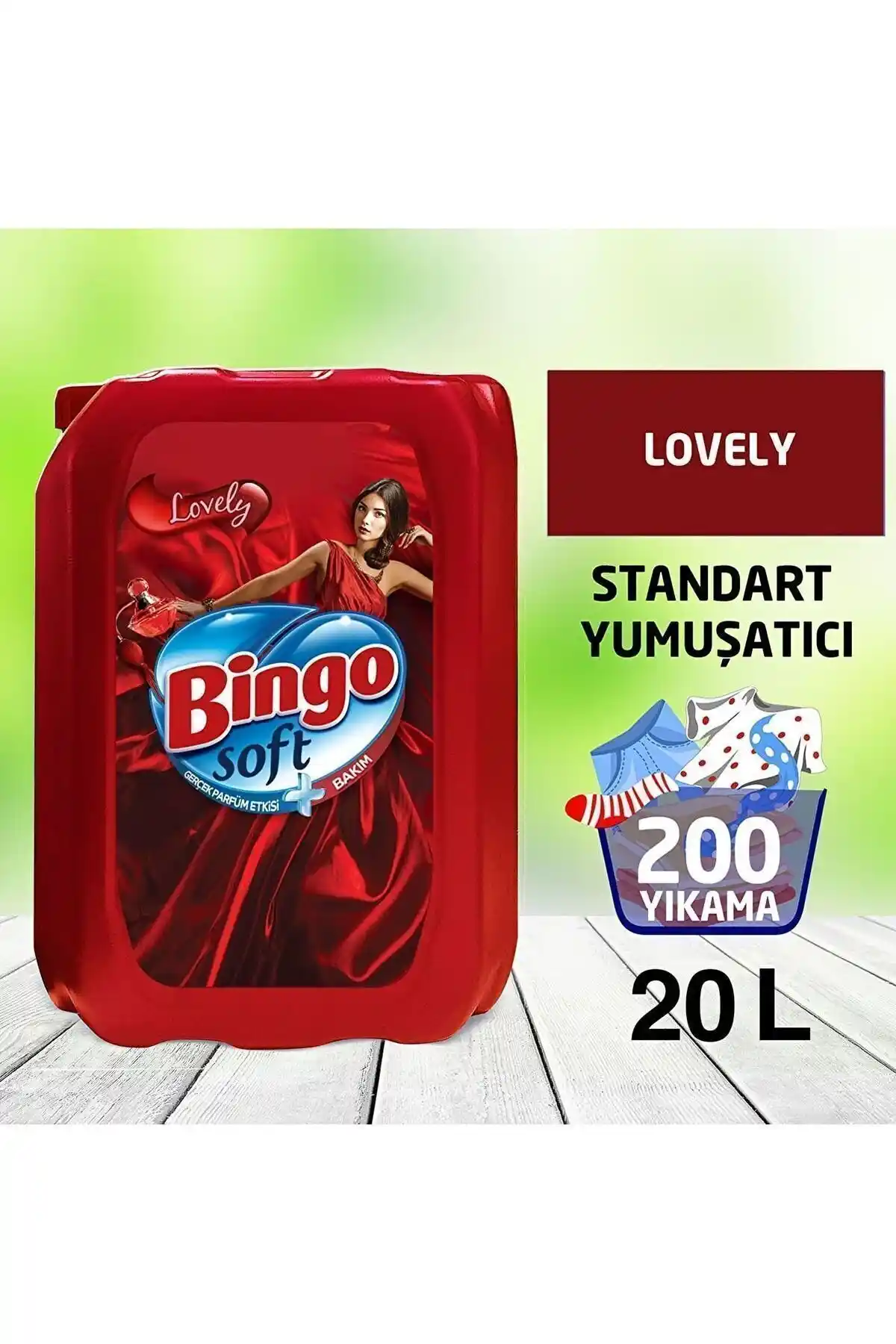 Bingo Soft Standart Çamaşır Yumuşatıcısı Lovely ile Temizlik ve Ferahlık Sağlayın
