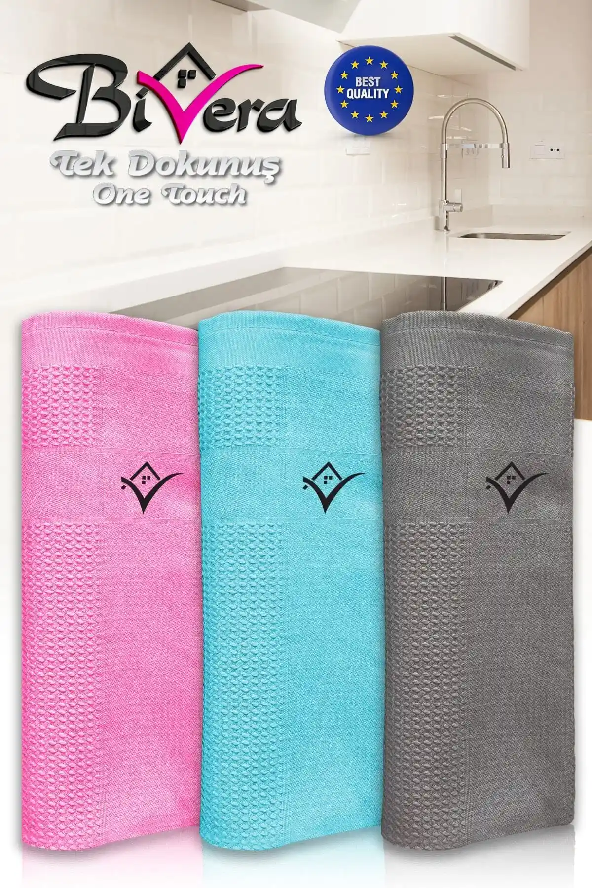 Bivera 3'lü Mikrofiber Bezi Seti ile Etkili ve Pratik Temizlik Çözümleri