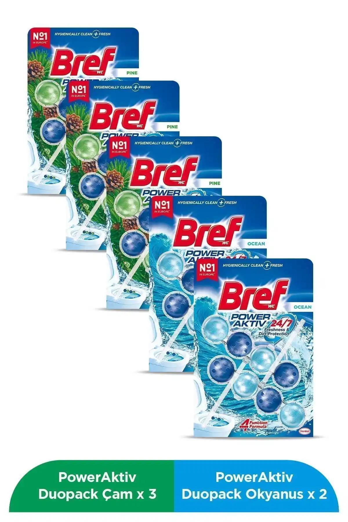 Bref Wc Power Aktiv Duopack: Temizlik ve Koku Kontrolünde Güçlü Çözüm