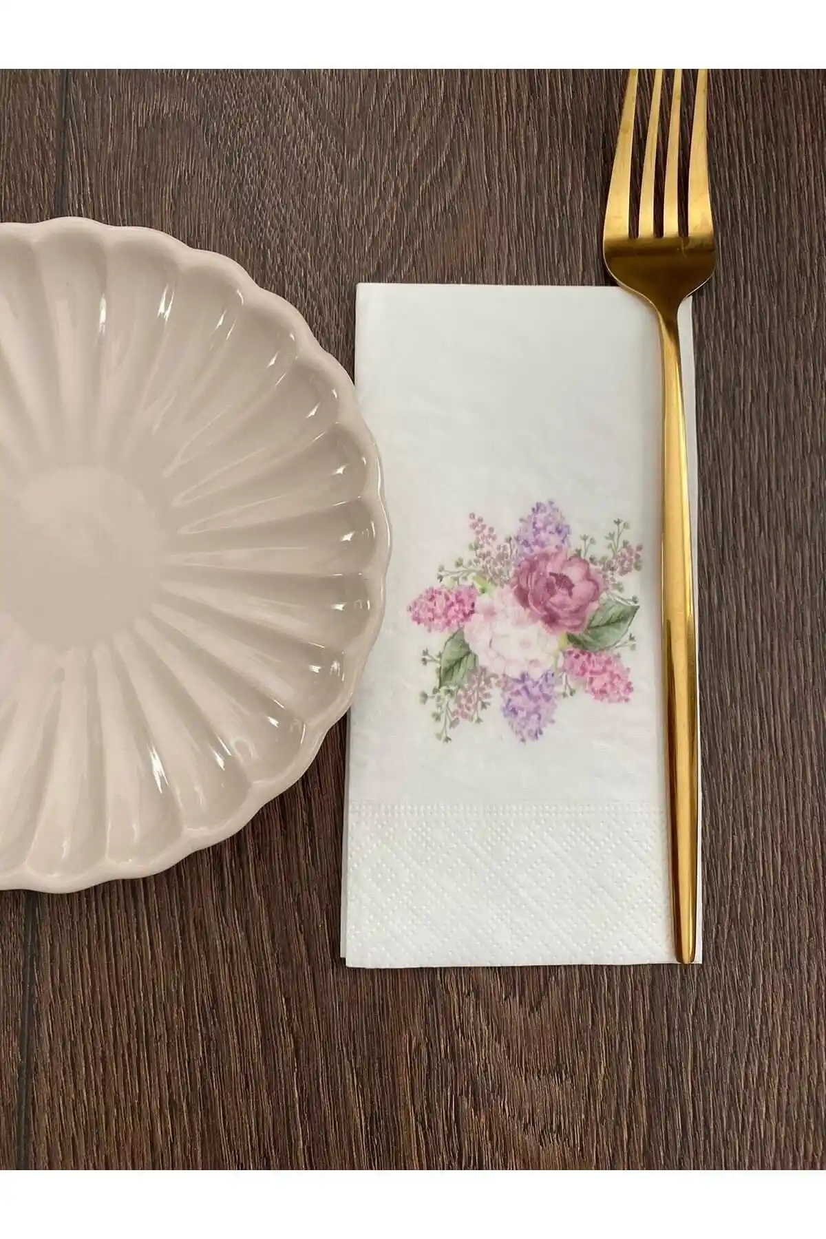 Busrasdesign Ortancalar Baskılı Peçete 16'lı set, şık ve dayanıklı sofra dekorasyonu ürünü