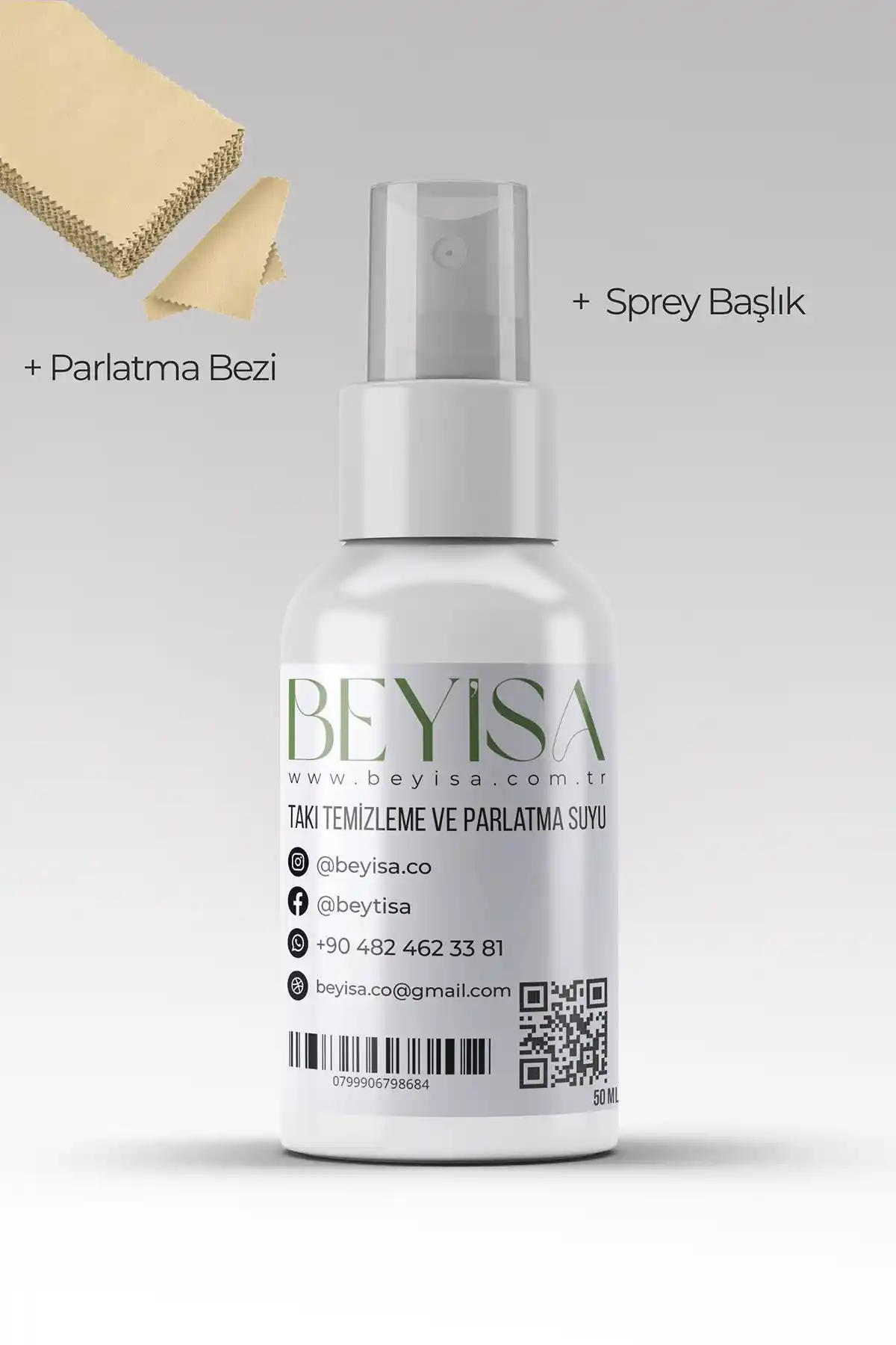 Çağrı Gümüş Beyisa Mücevher Temizleme ve Parlatma Suyu 50 ml organik formülüyle etkili bakım