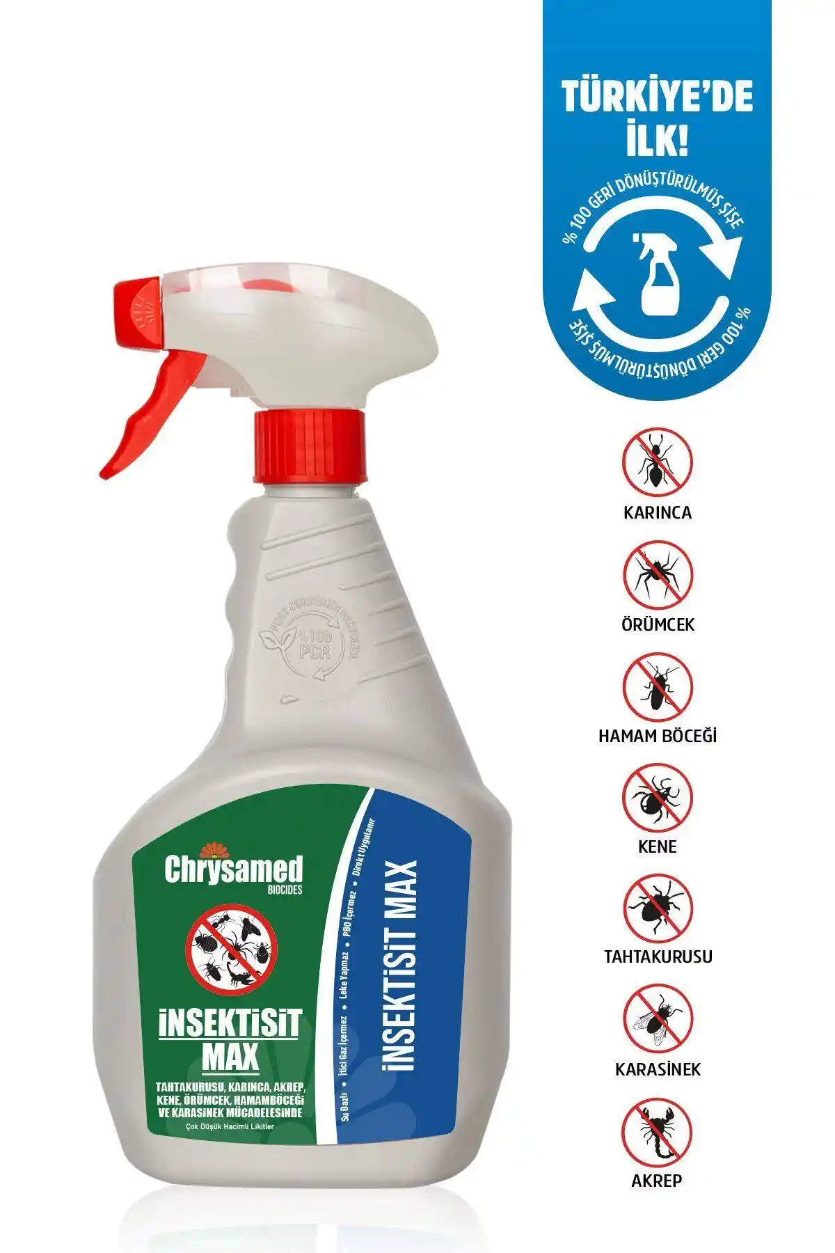 Chrysamed Insektisit Max 1000 ml böceklerle etkili mücadele sağlayan güvenilir ürün