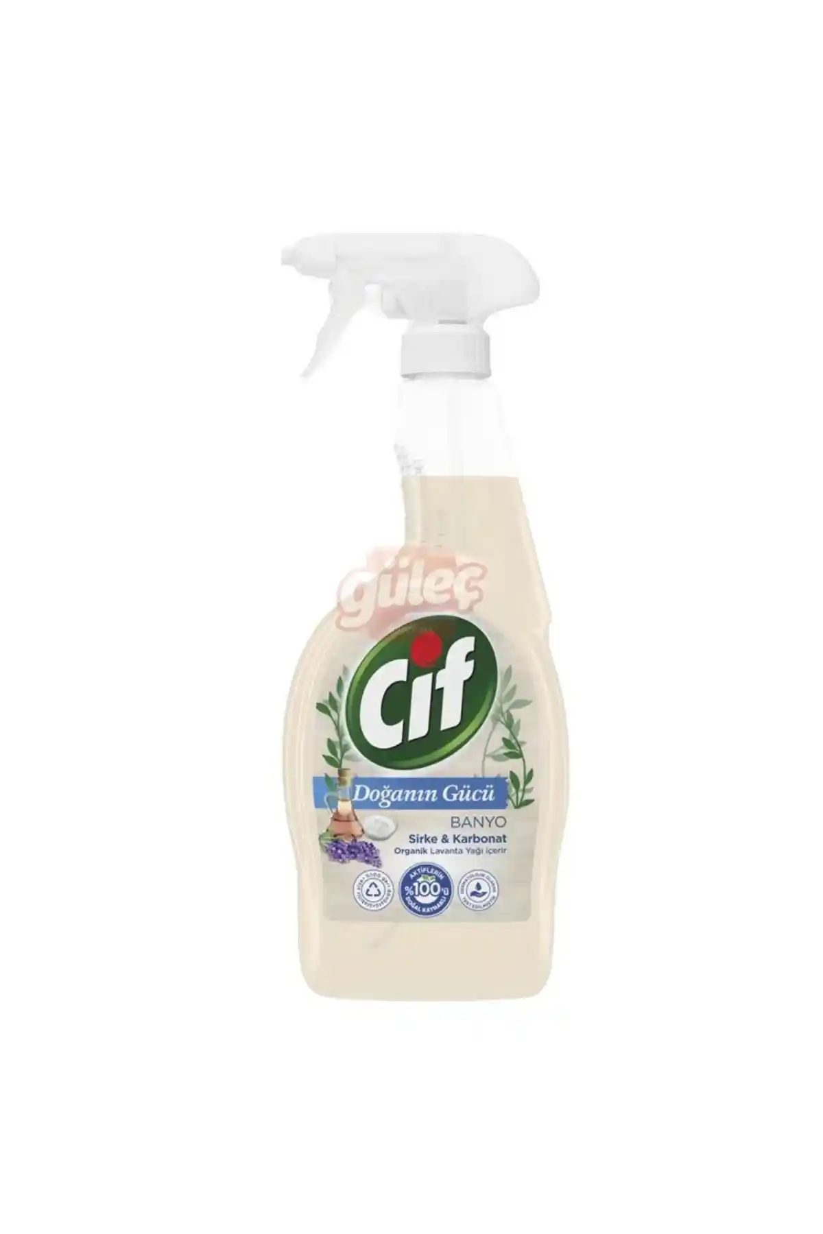 Cif Doğanın Güçlü Banyospreyi 750ml doğal içeriklerle etkili temizlik sağlar