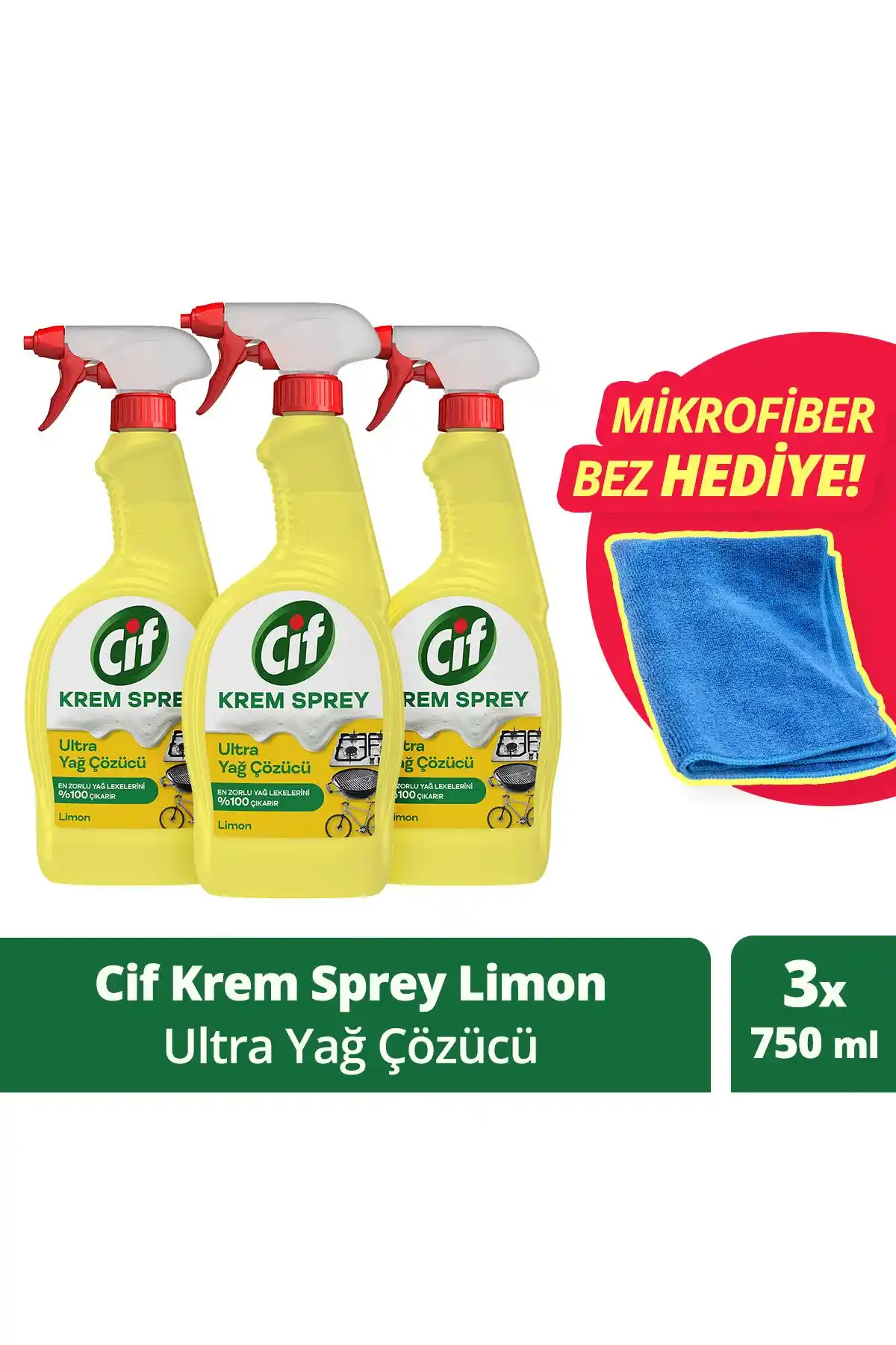 Cif Krem Sprey Limon ve Ultra Hız Güç Yağ Çözücü Karşılaştırması