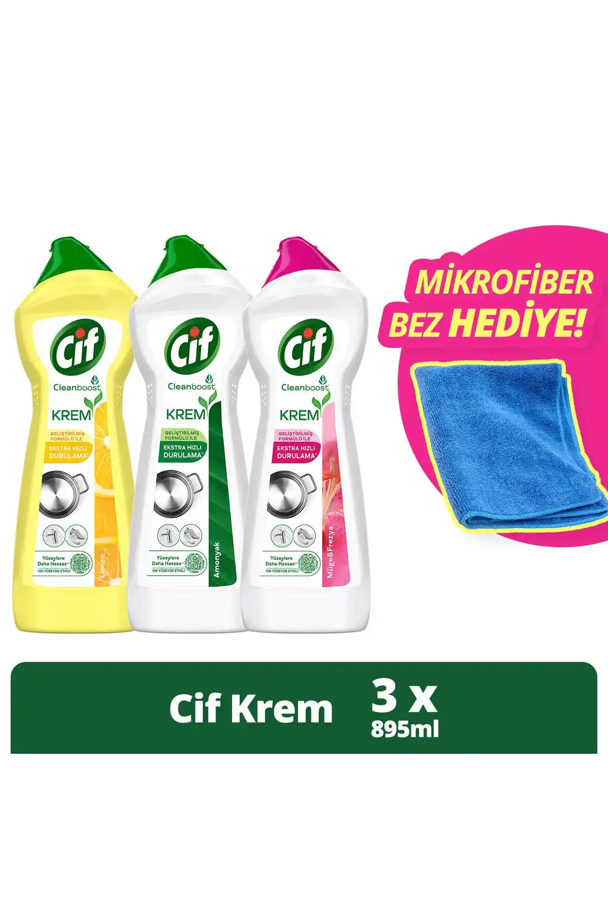 Cif Krem Yüzey Temizleyici ve Limon Kokulu Alternatiflerin Karşılaştırması