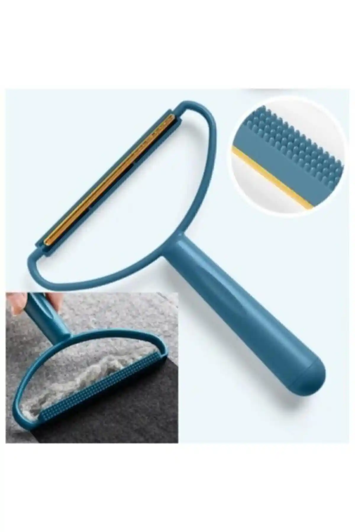 CMT Mavi Elbise Tiftik Temizleme Aleti ile Tüy ve Kıl Temizliği Kolaylığı