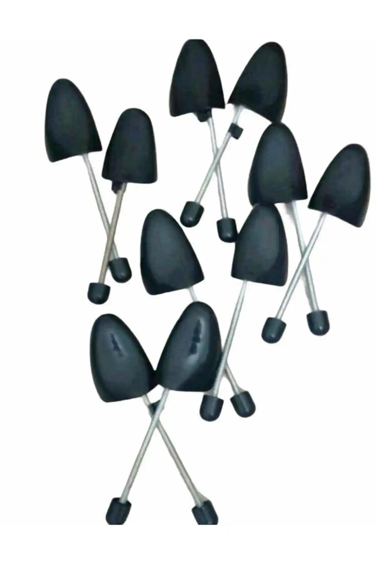 Comfy Original 5'li Siyah Yaylı Kalıp Ayakkabı Seti Günlük ve Şık Kullanım İçin Uygun