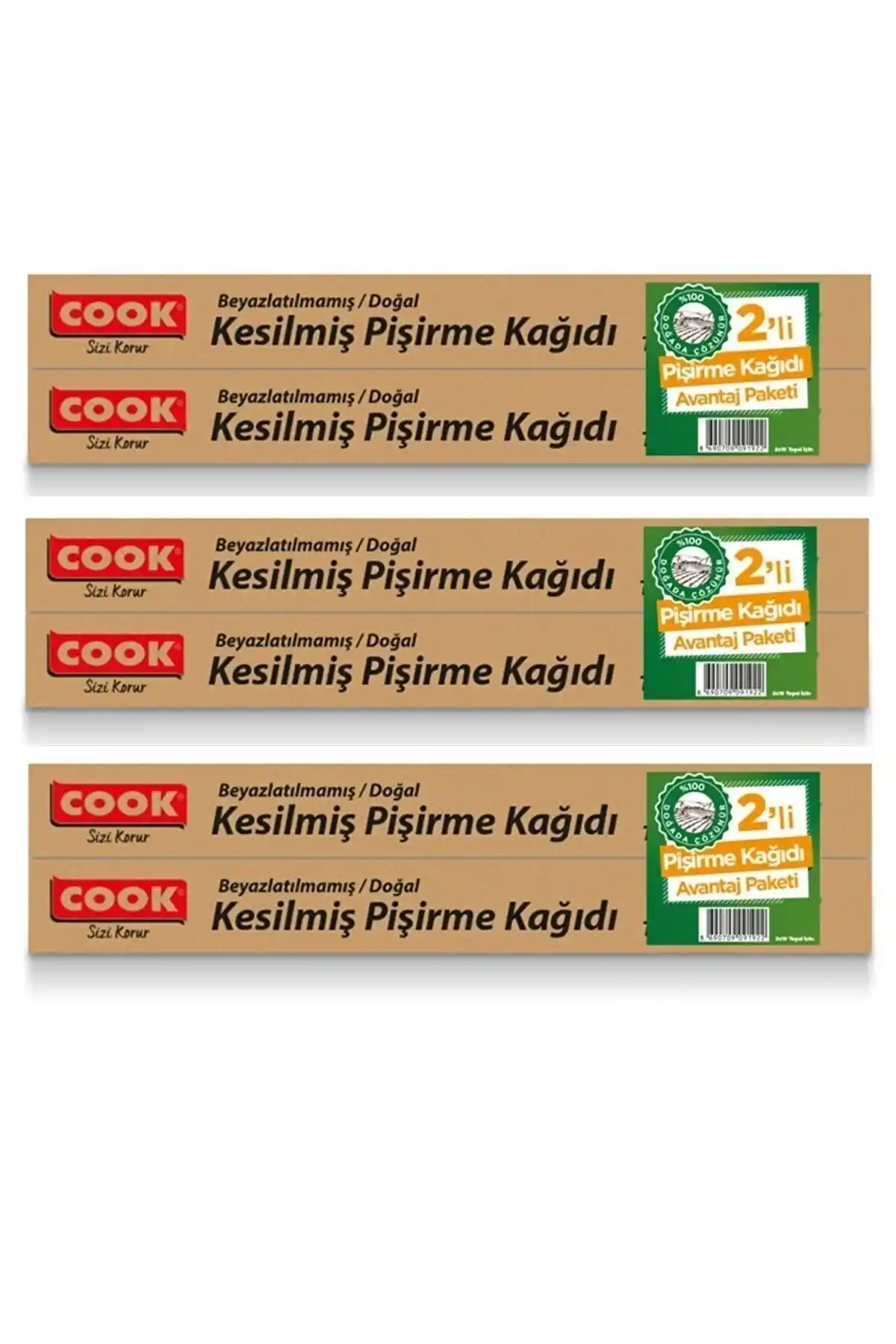 COOK Doğal Pişirme Kağıdı Karşılaştırması: 16'lı Paket ve 8 Metre Uzunluk