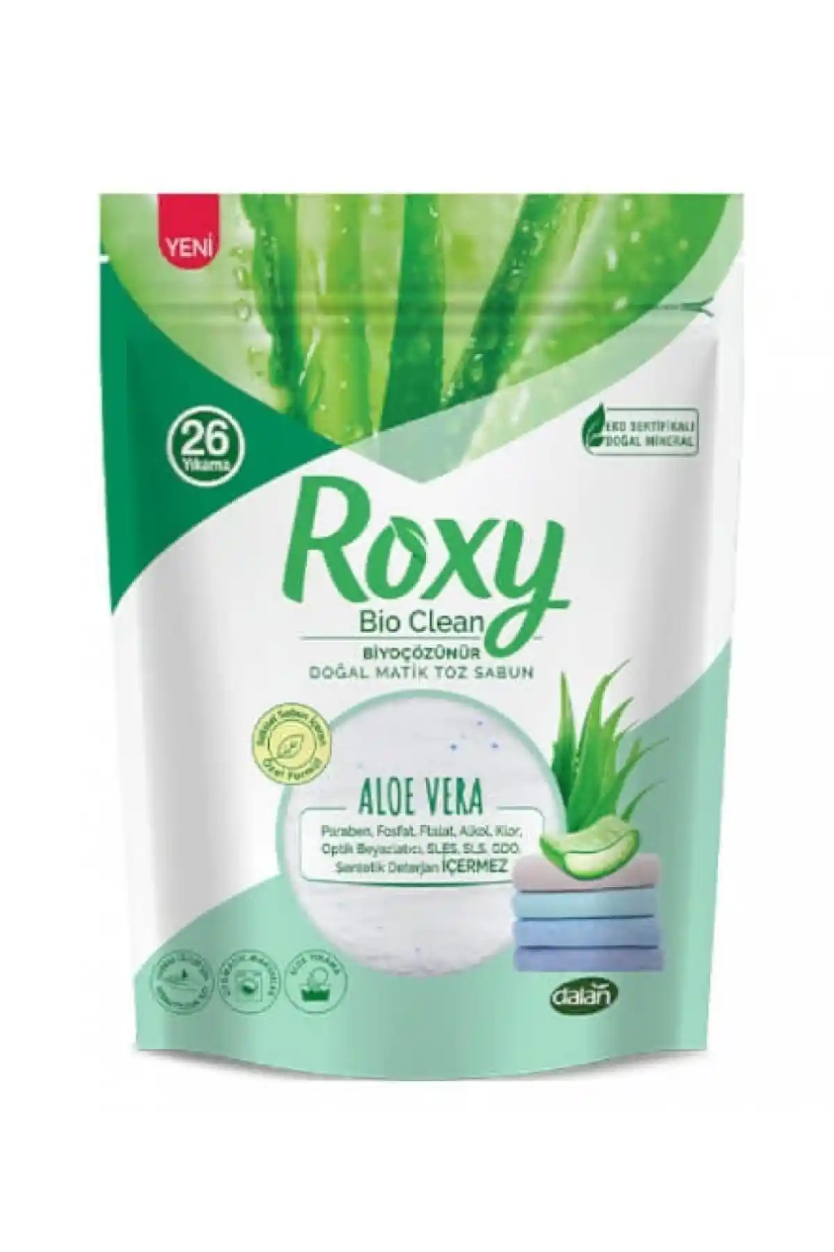 Dalan Roxy Bio Clean Aloe Vera ve Doğal Matik Toz Sabun Karşılaştırması