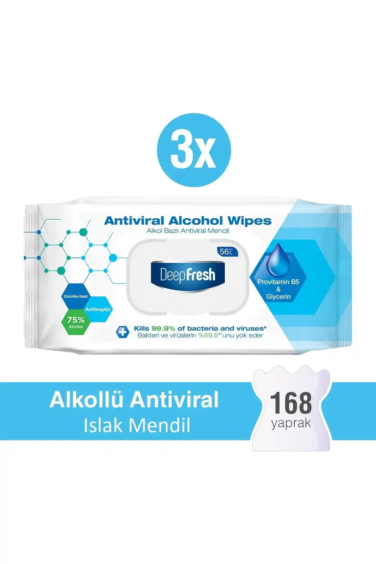 Deep Fresh Alkollü Antiviral Islak Mendil ve Solo Islak Havlu Hijyen Paketi Karşılaştırması