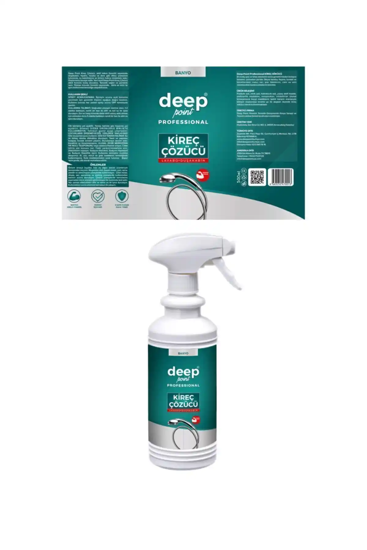 Deep Point Kireç Çözücü ve Glint Green Banyo Temizleyici Karşılaştırması
