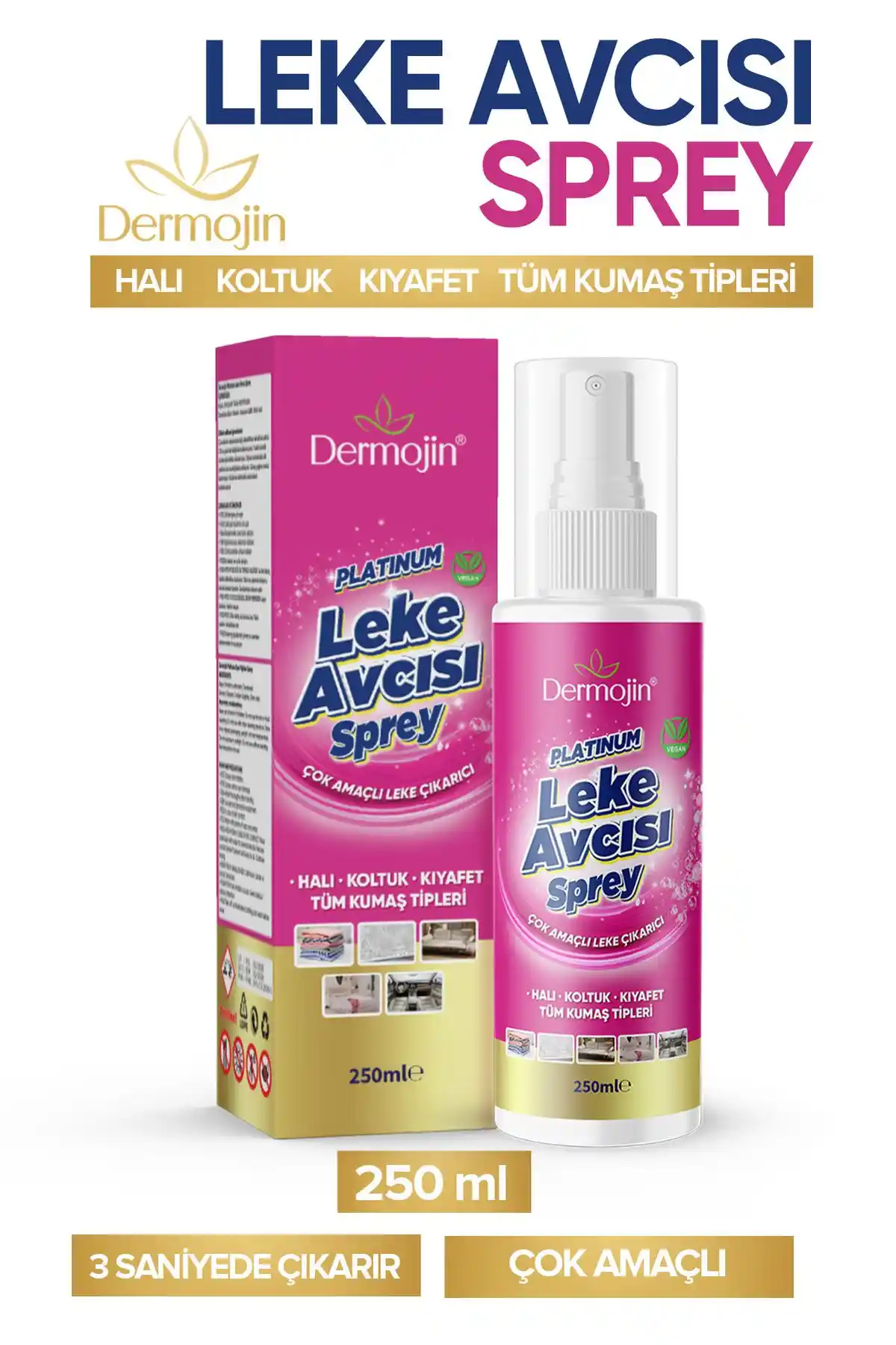 Dermojin Platinum Çok Amaçlı Leke Çıkarıcı: Güçlü ve Organik Temizlik Çözümü