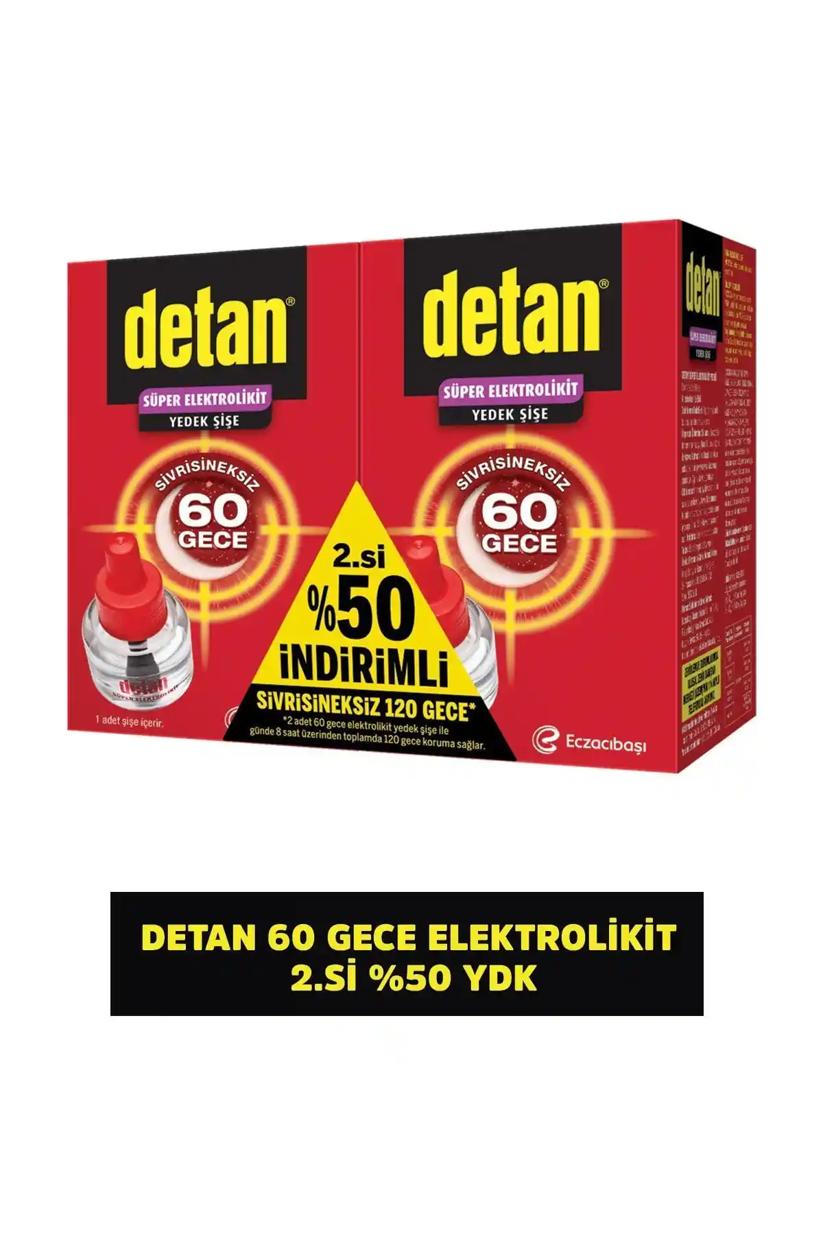 Detan 120 Gece Elektrolikit ile Sivrisinek ve Karasineklerle Etkili Mücadele