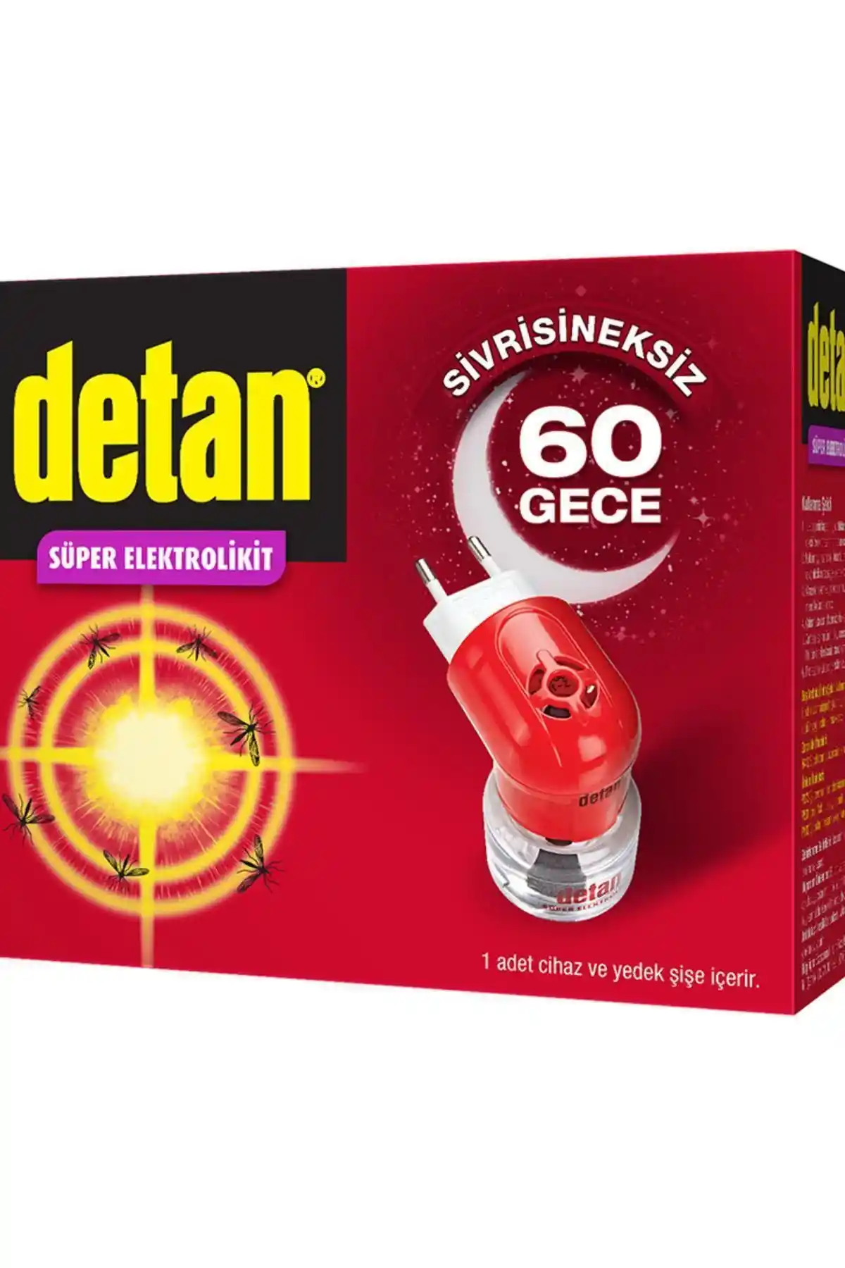 Detan 60 Gece Elektrolikit Cihazı ile Yaz Aylarında Sineklerle Etkili Mücadele