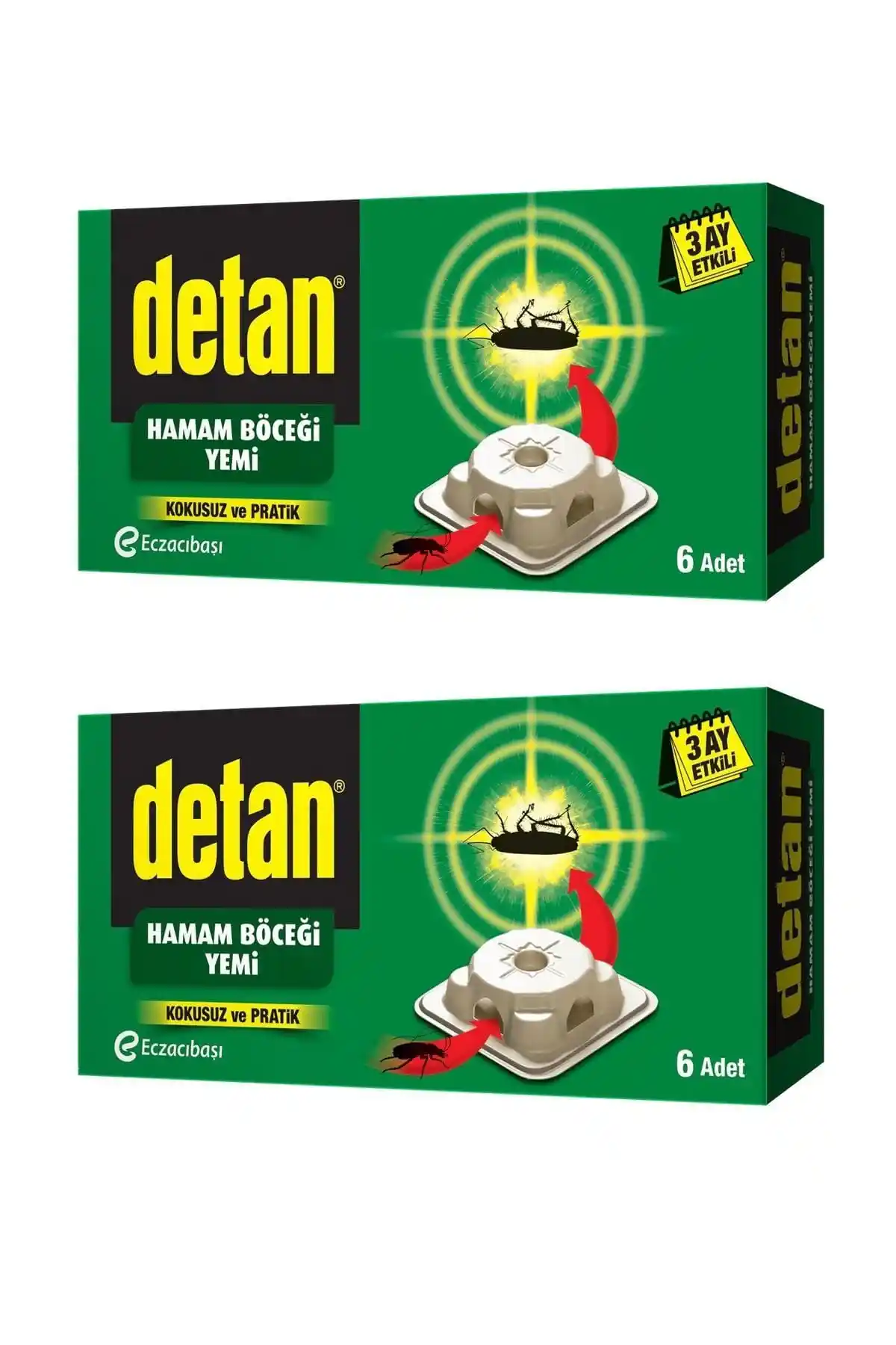 Detan Süper Böcek Yemi Çifte Güç 2x6 Tabletle Etkili ve Ekonomik Haşere Kontrolü