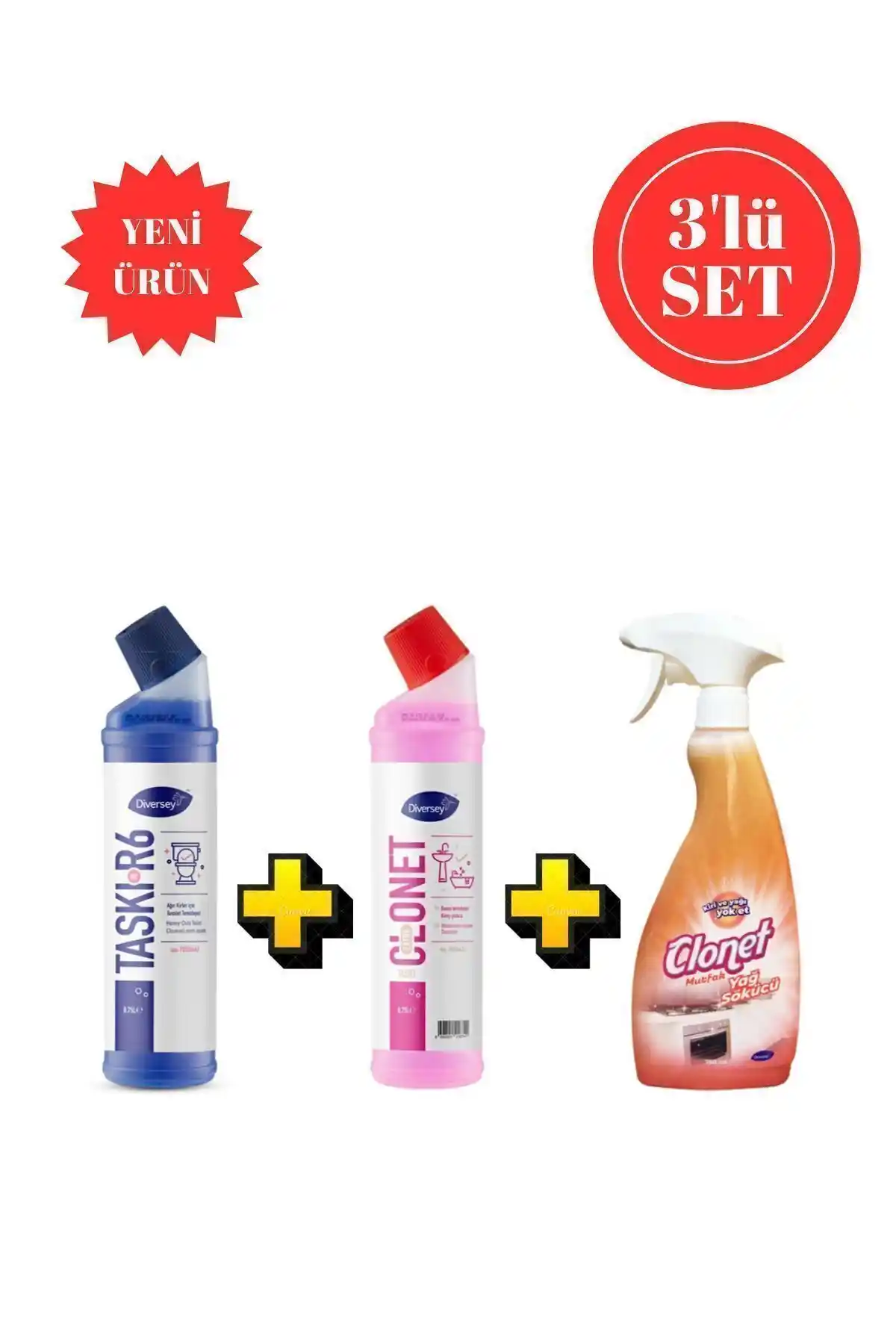 Diversey Clonet Temizlik Paketleri Karşılaştırması 2'li ve 3'lü Setlerin Özellikleri ve Kullanım Avantajları