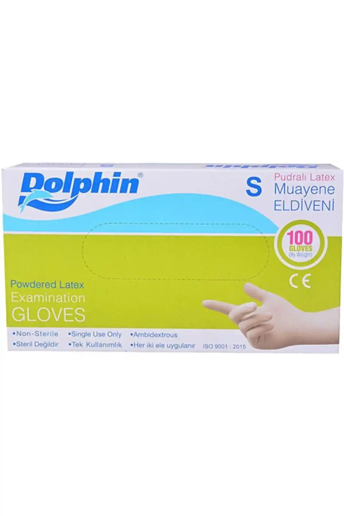 Dolphin Lateks Pudralı Cerrahi Eldiven S Beden 100 Adet Sağlık ve Hijyen için