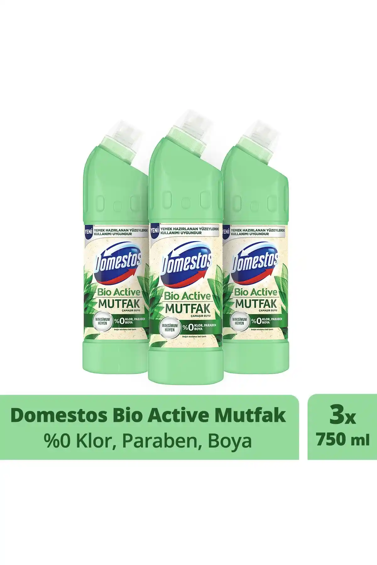 Domestos Bio Active Çamaşır Suyu ile Güçlü Temizlik ve Hoş Kokulu Mutfak Yüzeyleri