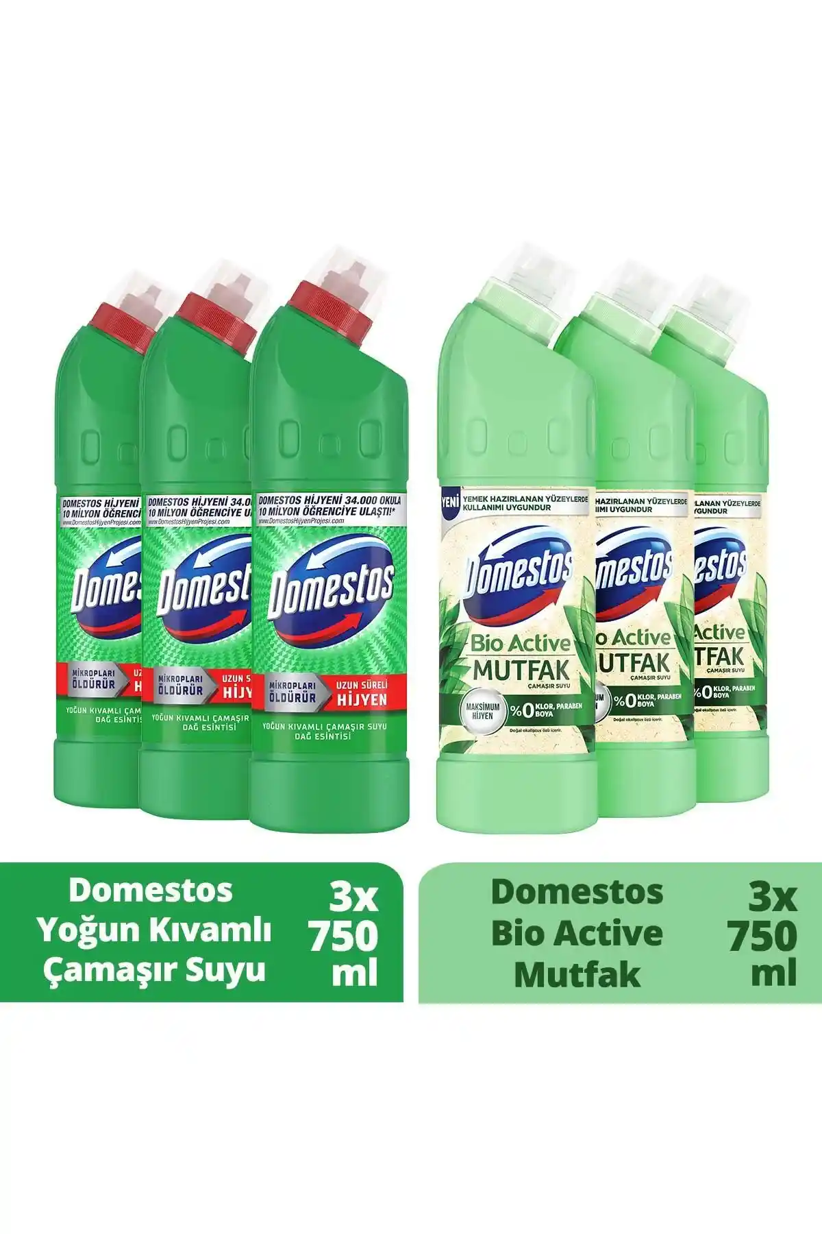 Domestos Çamaşır Suları Karşılaştırması: Dağ Esintisi ve Pembe Güç Özellikleri