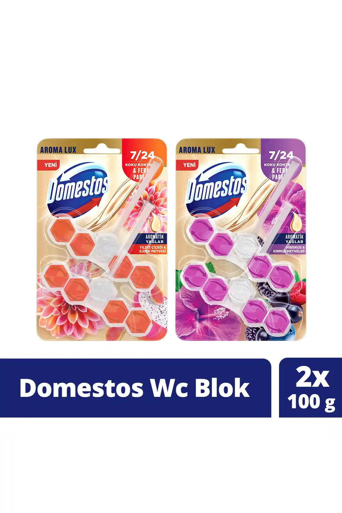 Domestos Tuvalet Bloğu Aroma Lux Yıldız Çiçeği ve Hibiskus ile Temizlikte Fark Yaratır