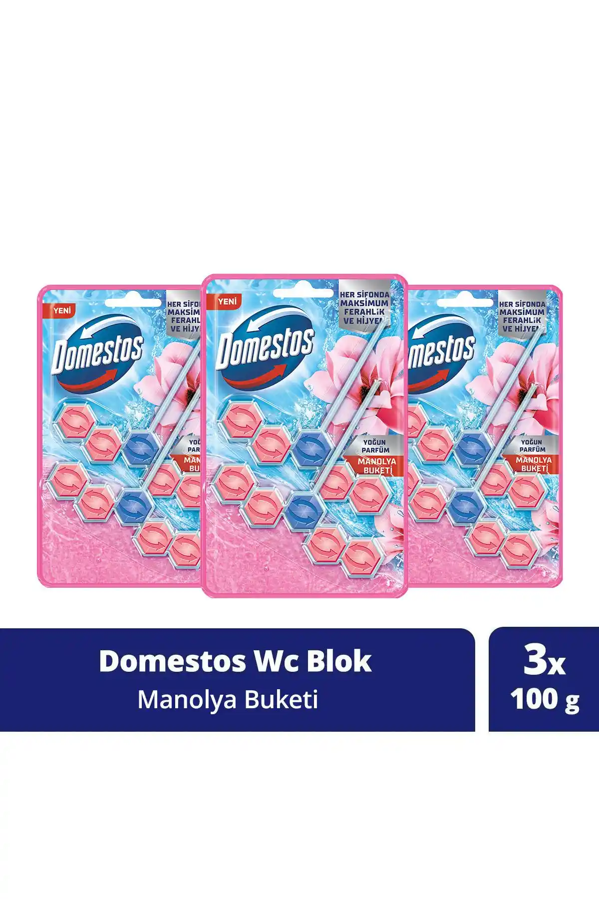 Domestos Tuvalet Bloğu Manolya Buketi: Kalıcı Koku ve Pratik Temizlik Çözümü