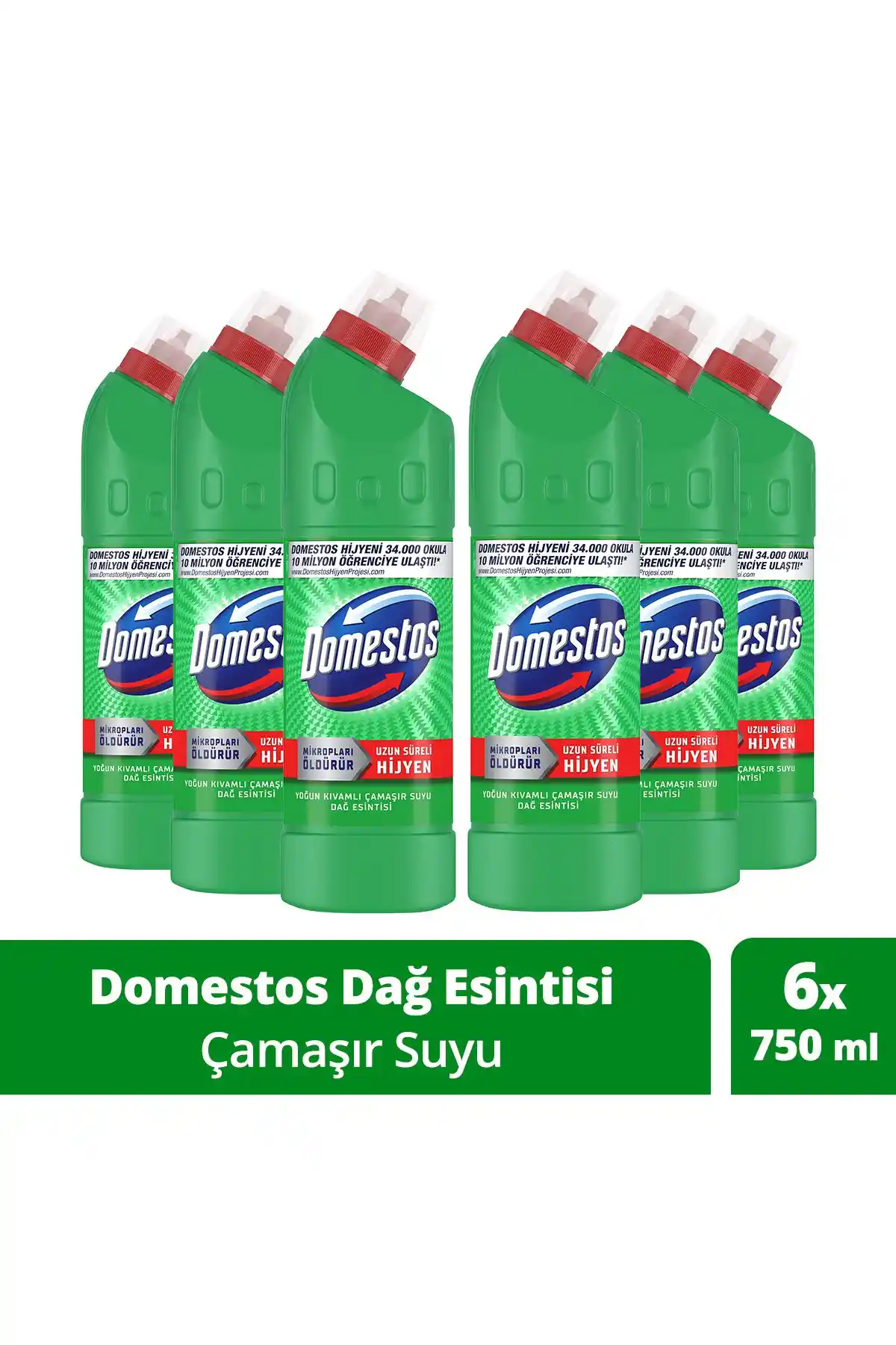 Domestos Yoğun Kıvamlı Çamaşır Suyu Dağ Esintisi: Güçlü Temizlik ve Ferah Koku Sağlar